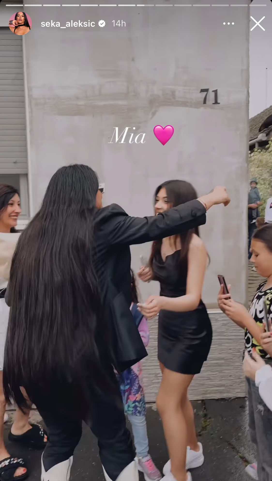 Seka Aleksić, valeta, Mia