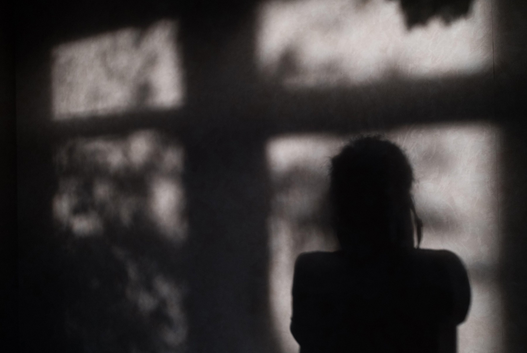 silhueta ženske, ženska, senca