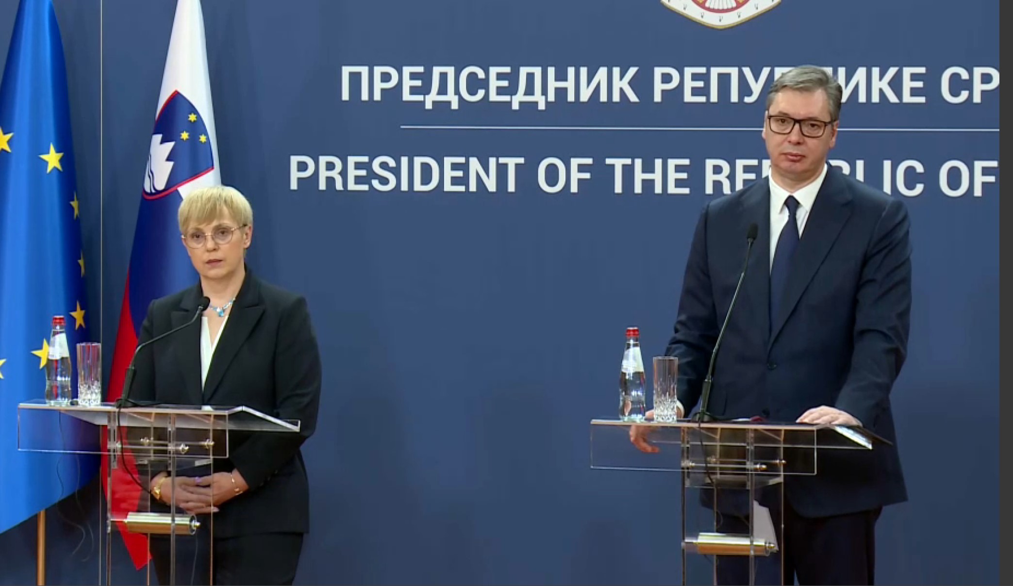 Nataša Pirc Musar in Aleksandar Vučić