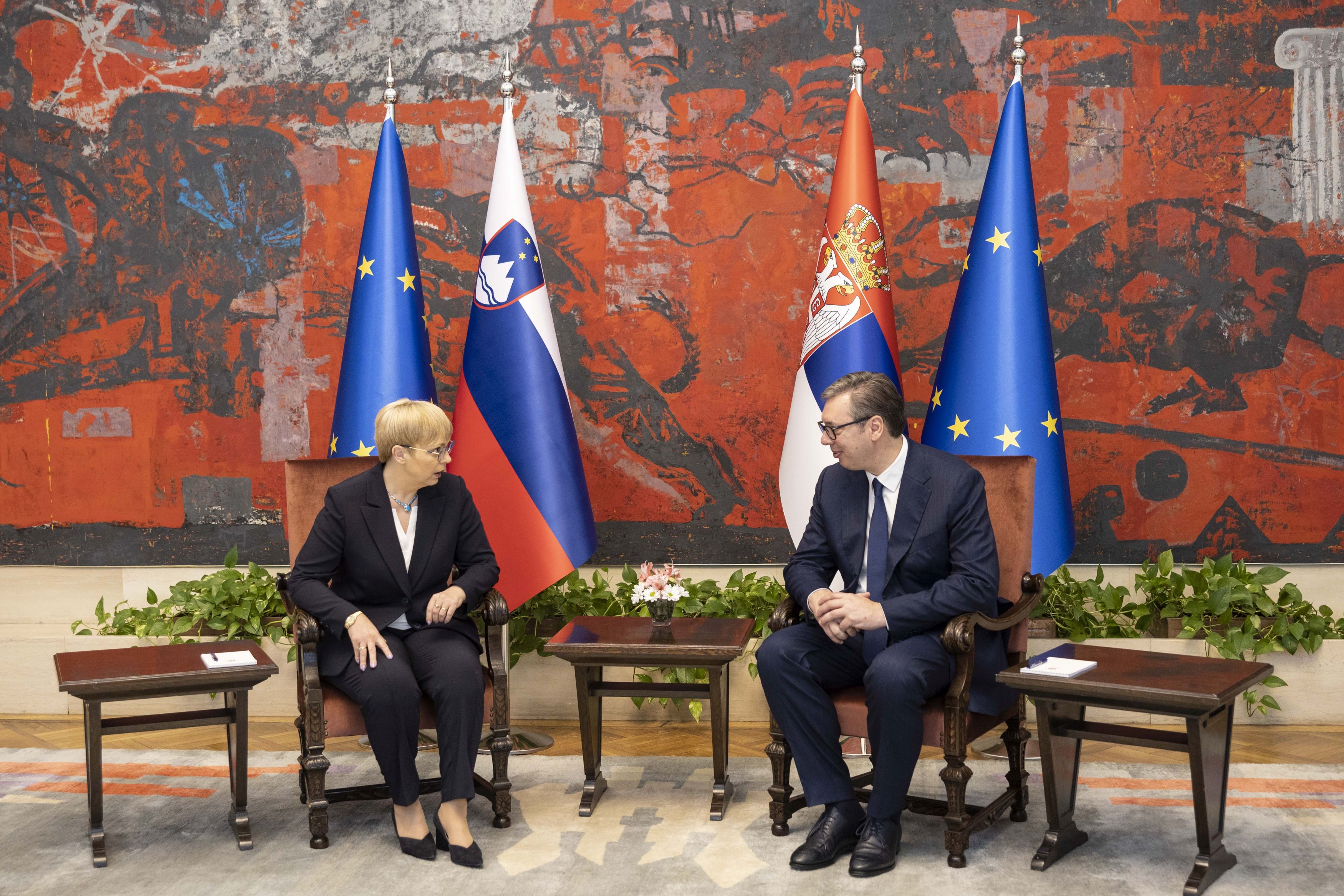 Nataša Pirc Musar in Aleksandar Vučić