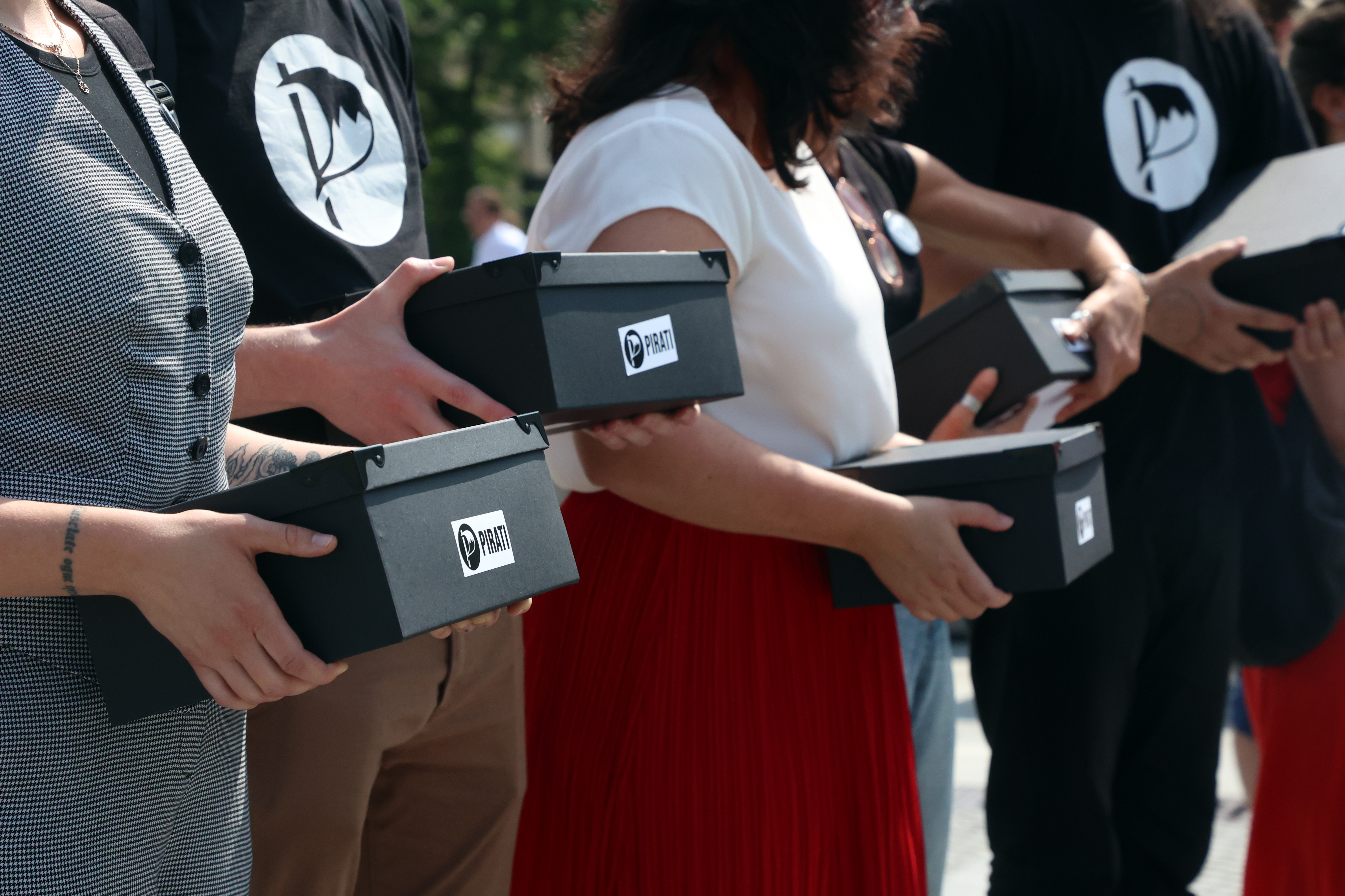 Novinarska konferenca Piratske stranke in Levice