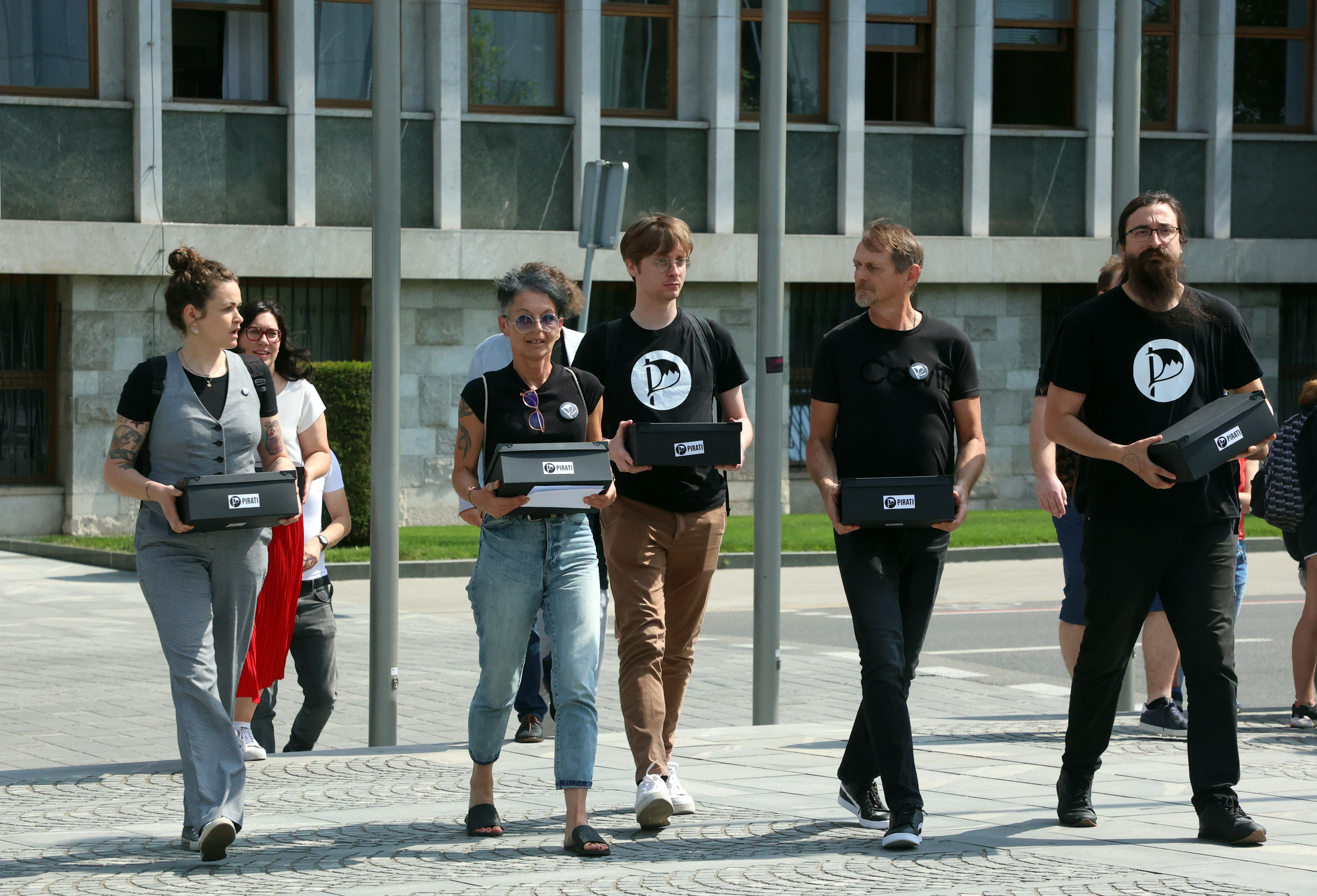 Novinarska konferenca Piratske stranke in Levice