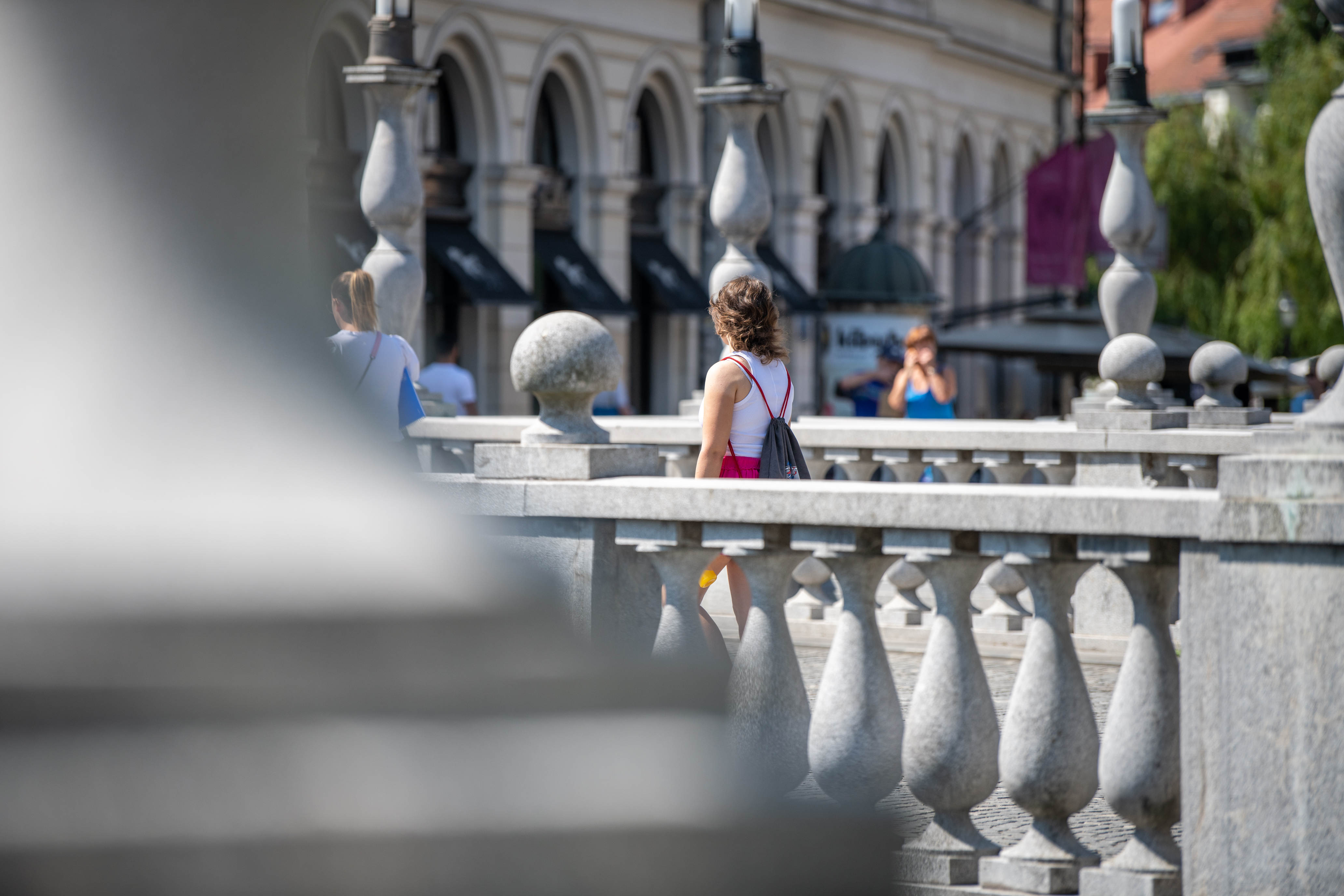 simbolno, simbolna, sončno, poletje, toplo, vreme, tromostovje, ljubljana