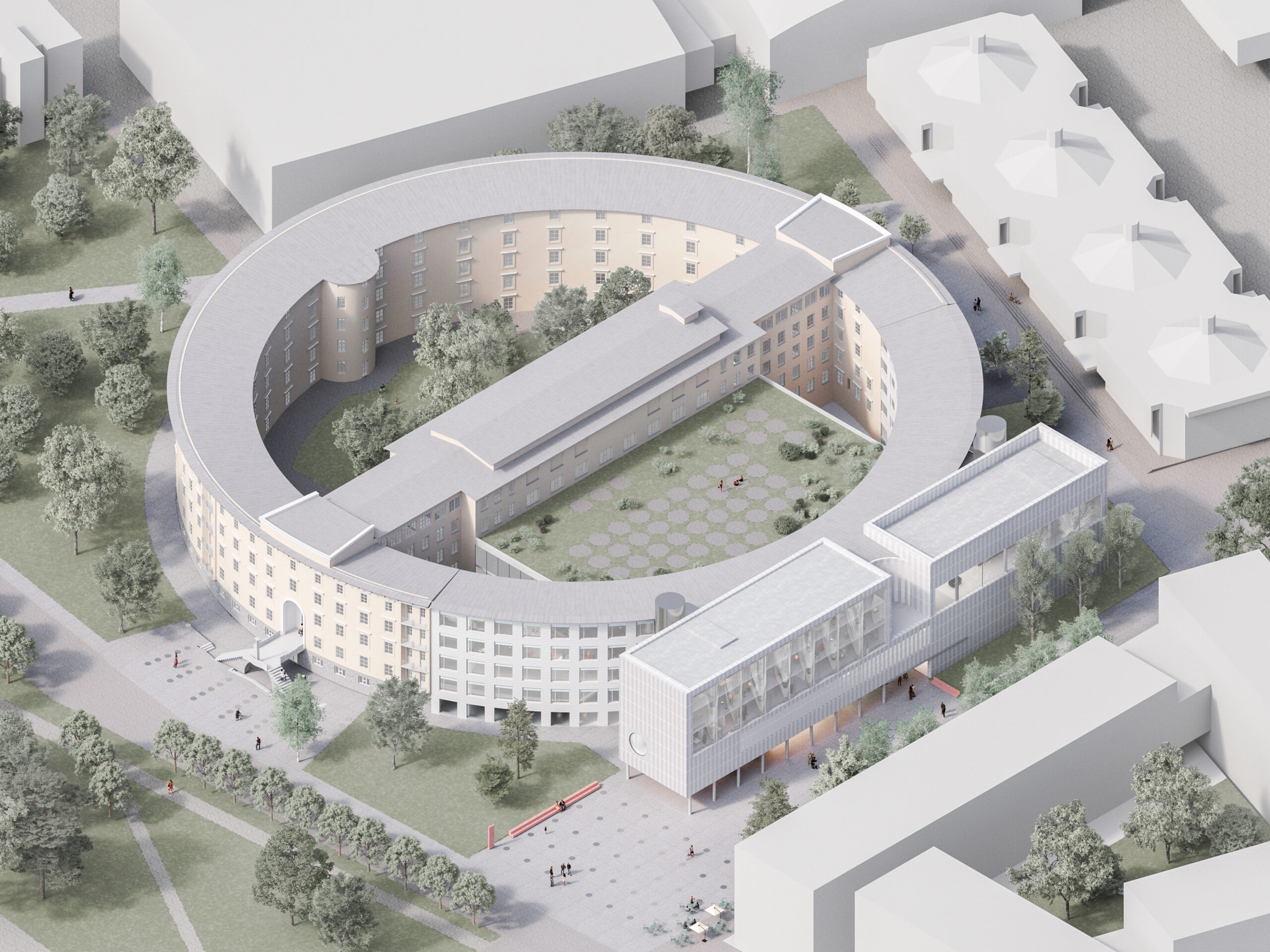 baragovo semenišče, arhitetkurna rešitev