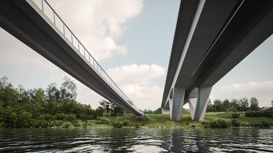 Bodoči most čez Krko