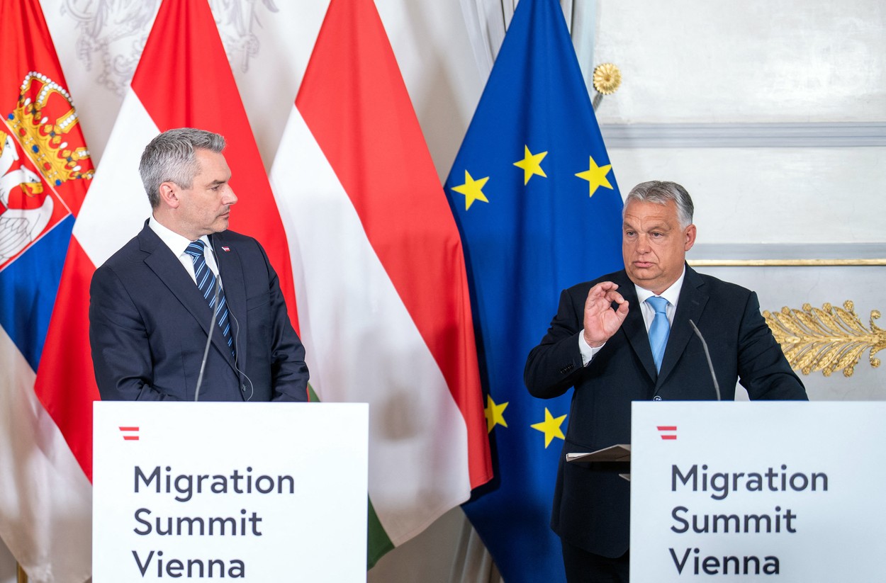 Aleksander Vučić, Karl Nehammr, Viktor Orban