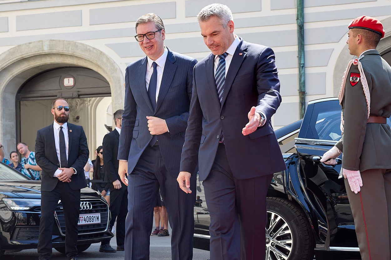 Aleksander Vučić, Karl Nehammr, Viktor Orban