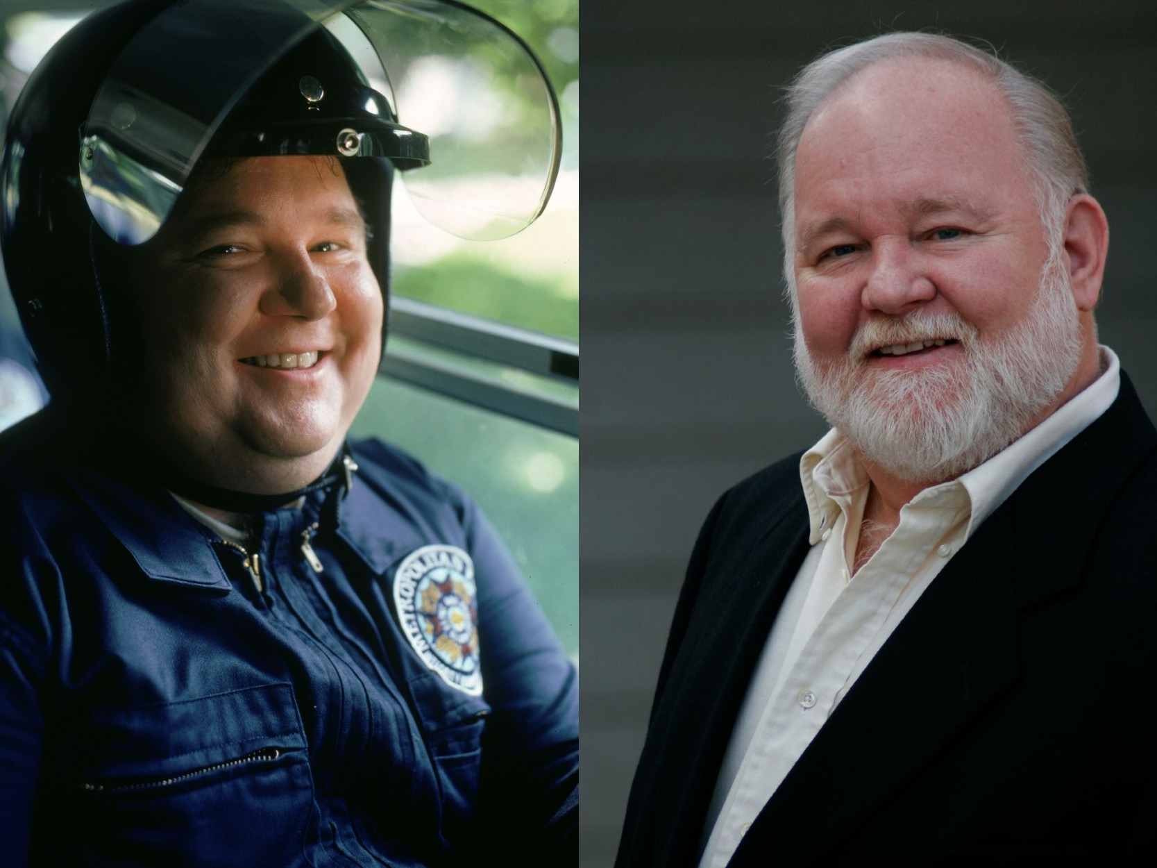 Donovan Scott kot policist Leslie Barbara (levo) in leta 2022 (desno) (Foto: PROFIMEDIA/@Donovan Scott Professional/FACEBOOK)