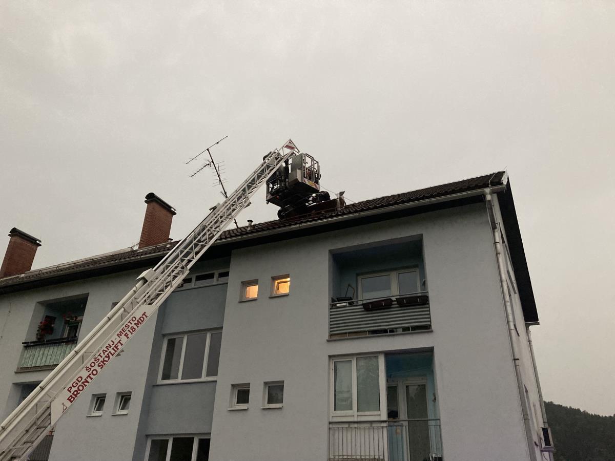 Posledice neurja v Šoštanju (Foto: Občina Šoštanj)
