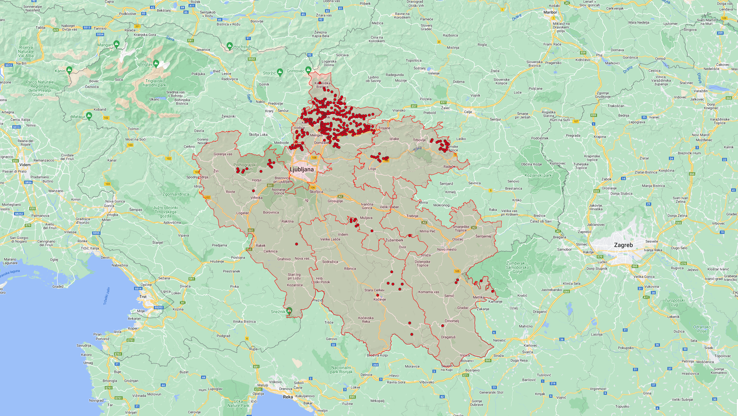 Posnetek zaslona/spletna stran ELektro Ljubljana