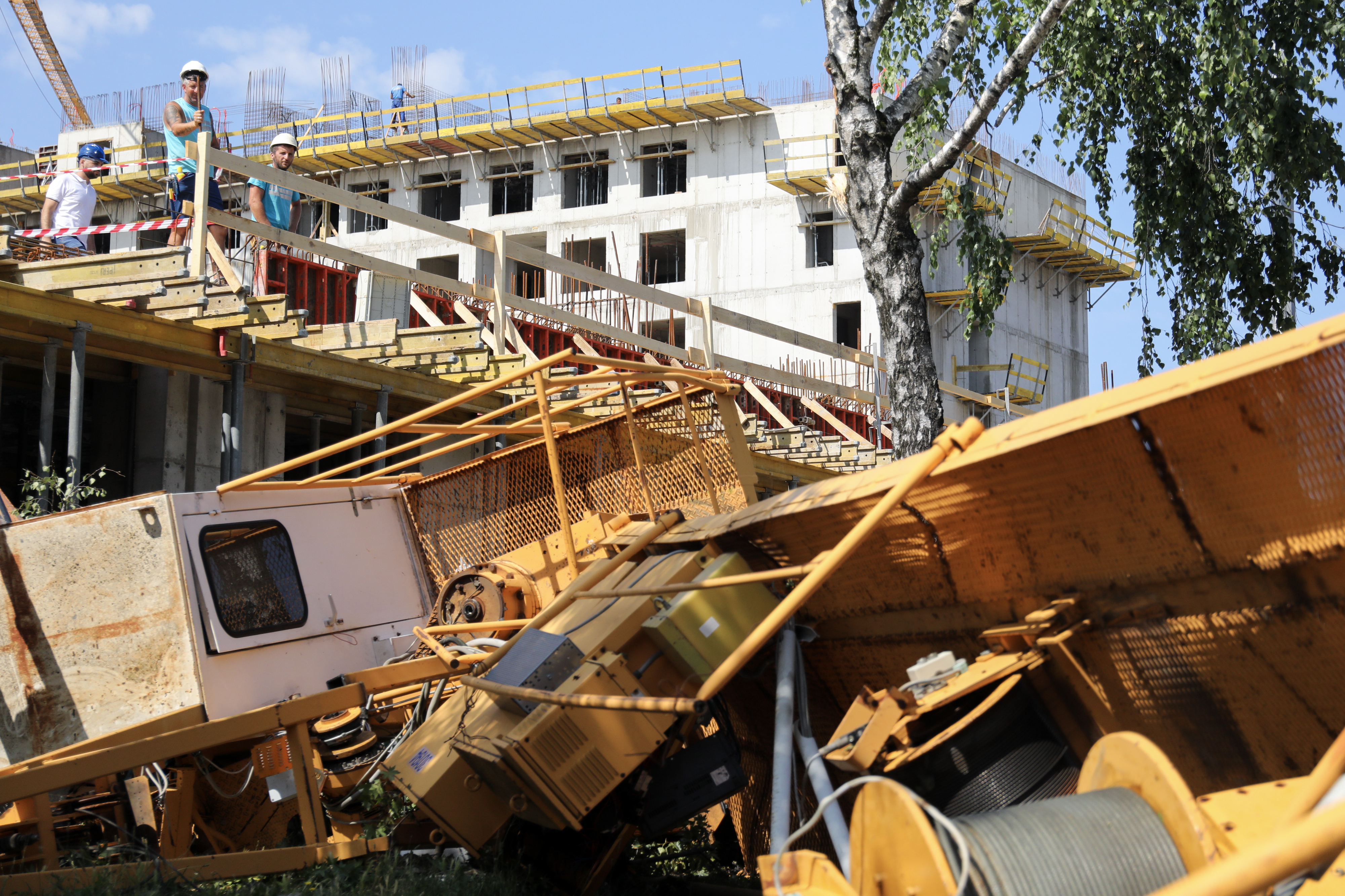 žerjav, padec, hrvaška, zagreb
