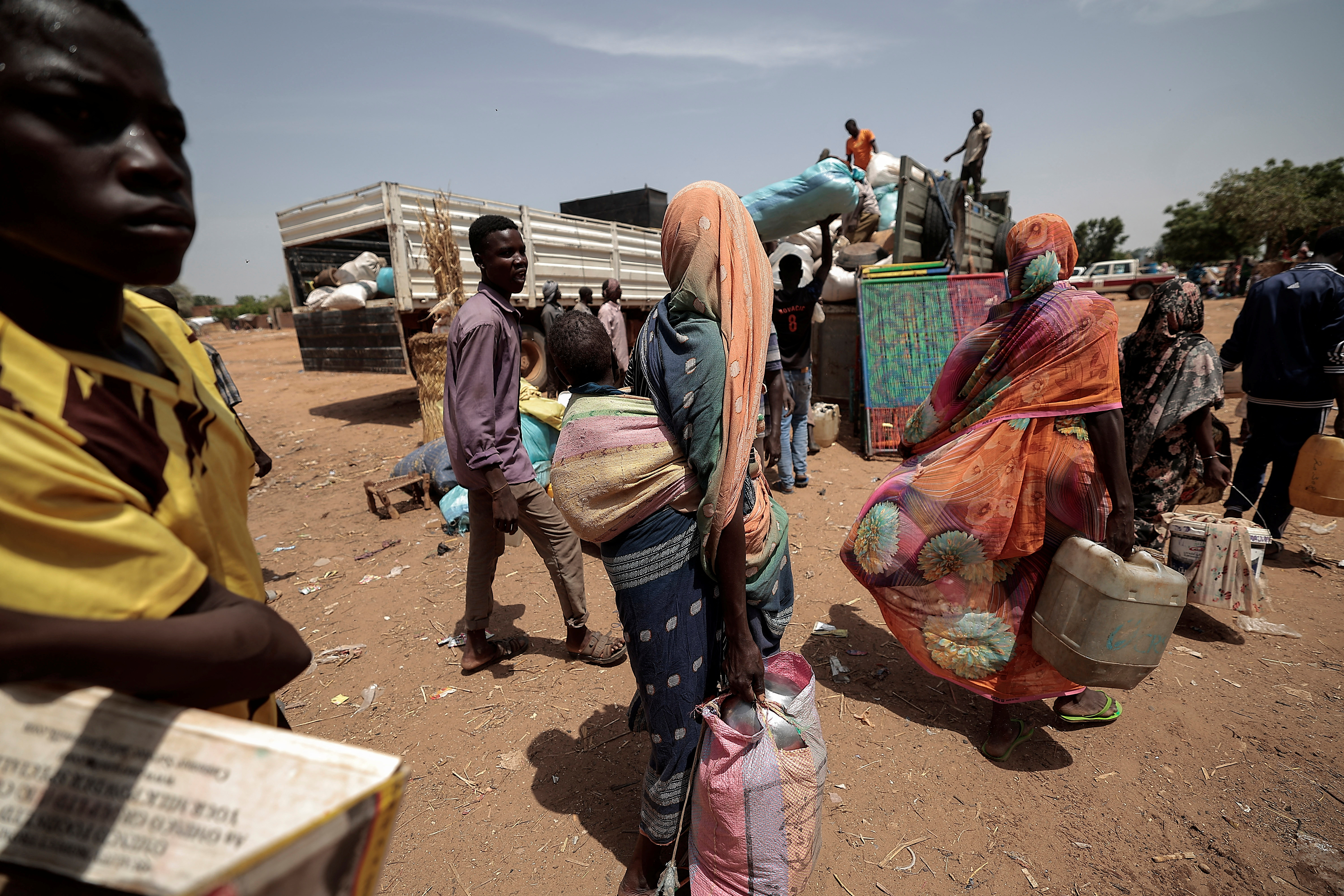 Begunci iz Sudana, ki so zatočišče našli v Čadu.