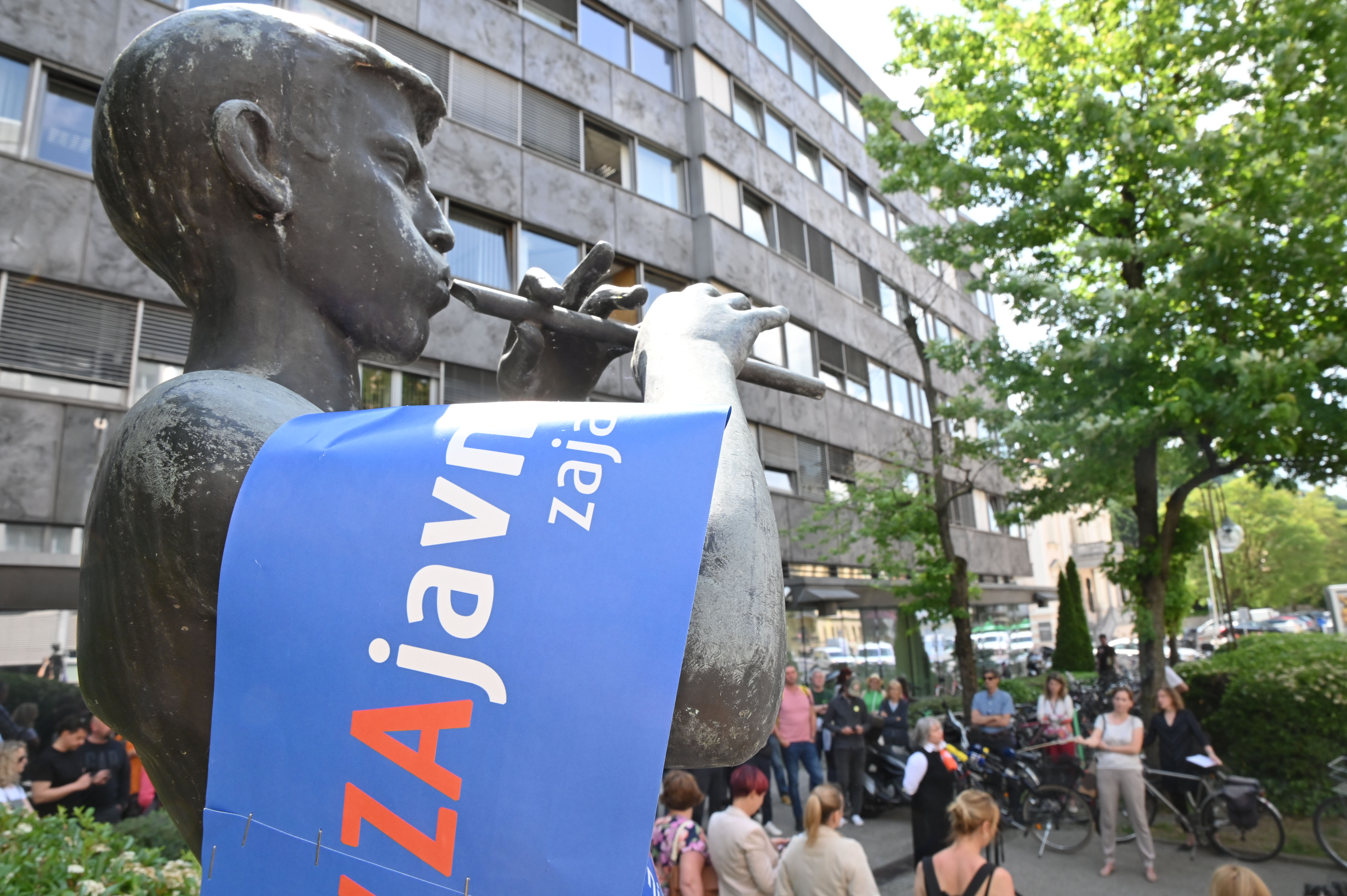 Novinarska konferenca Predstavniki zaposlenih in stavkajočih na RTV Slovenija