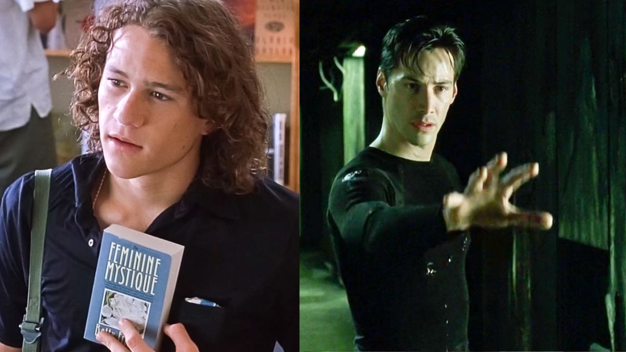 Prizora iz filmov 10 razlogov zakaj te sovražim in Matrica (1999).