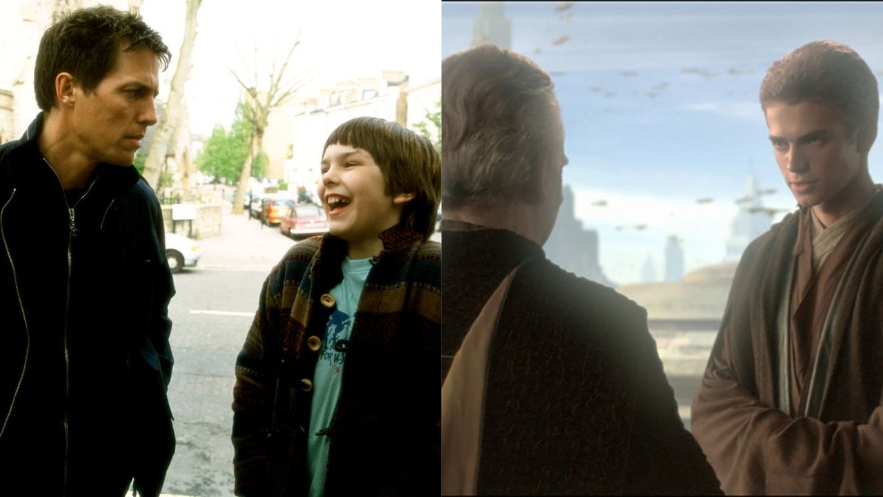 Prizora iz filmov Vse o fantu in Vojna zvezd: Epizoda II – Napad klonov (2002)