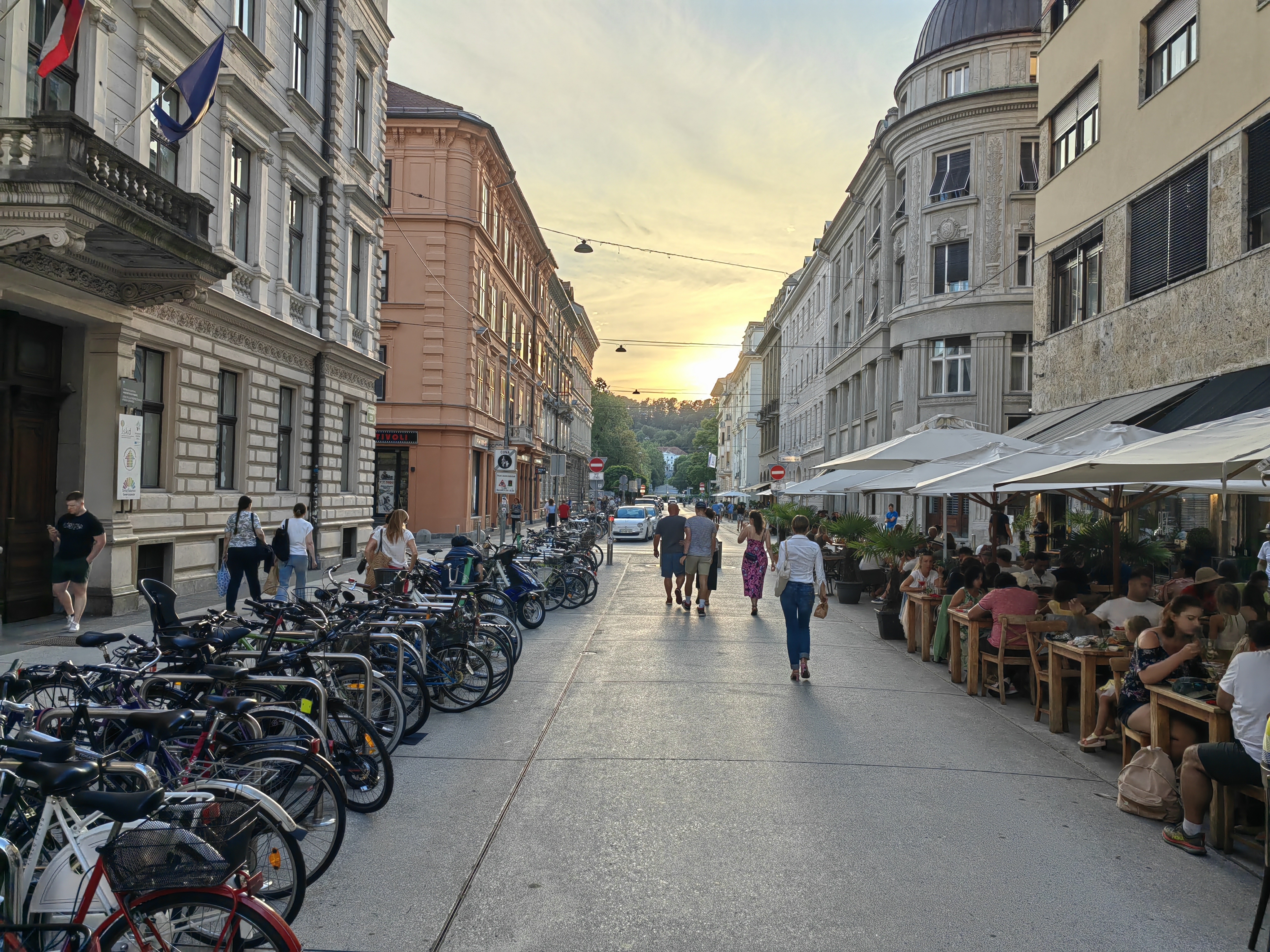Gostinski vrtovi, Cankarjeva cesta