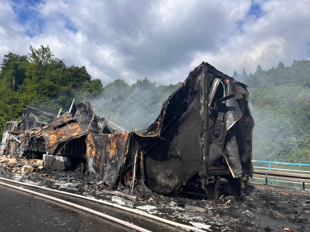 požar tovornjak hrvaška