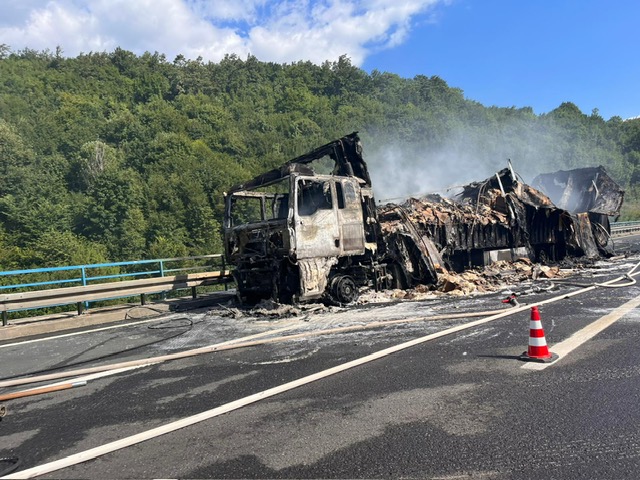 požar tovornjak hrvaška