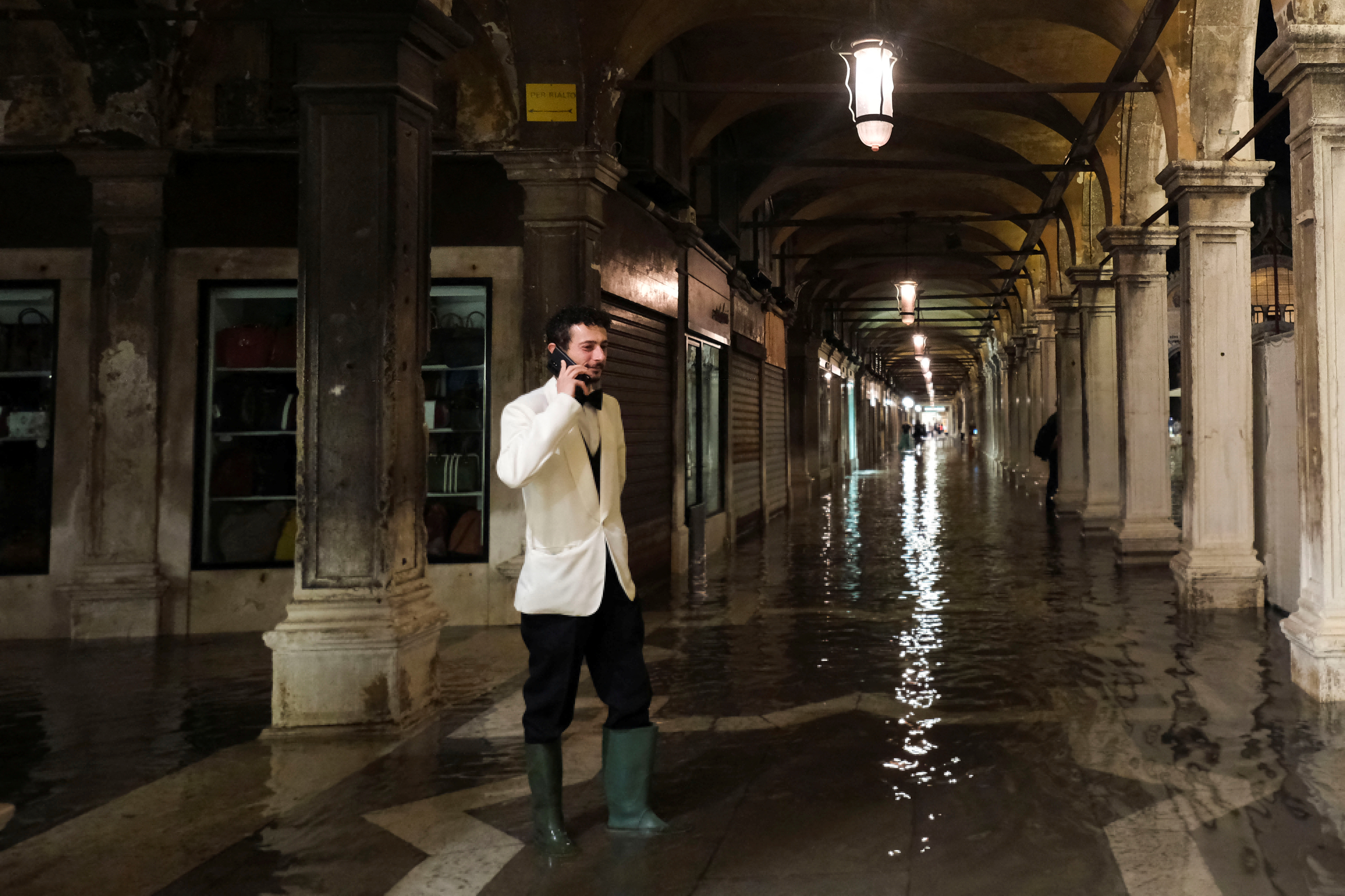 Markov trg, Benetke, padavine, poplava