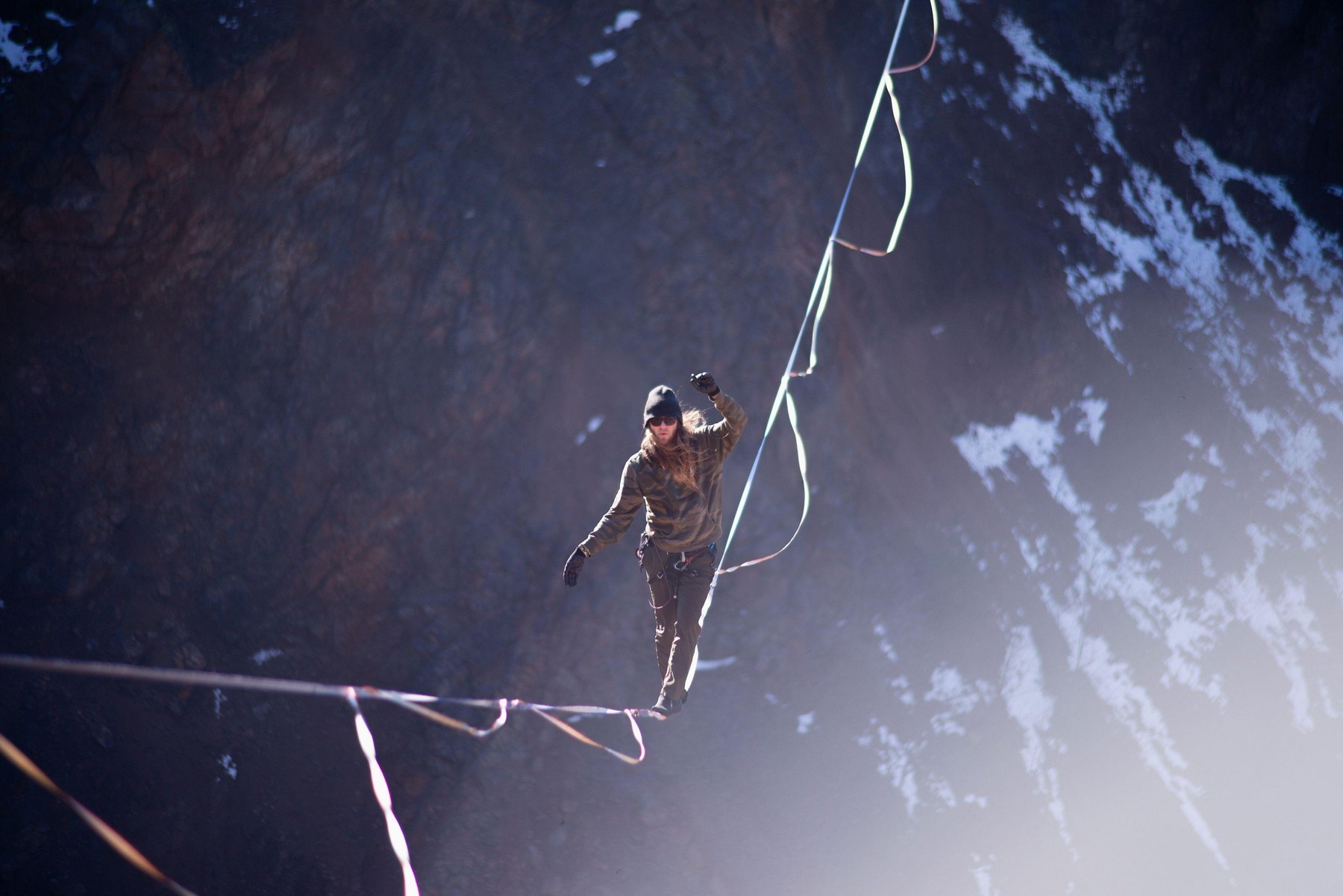 vrvohodec, slack line, pogum, ravnotežje