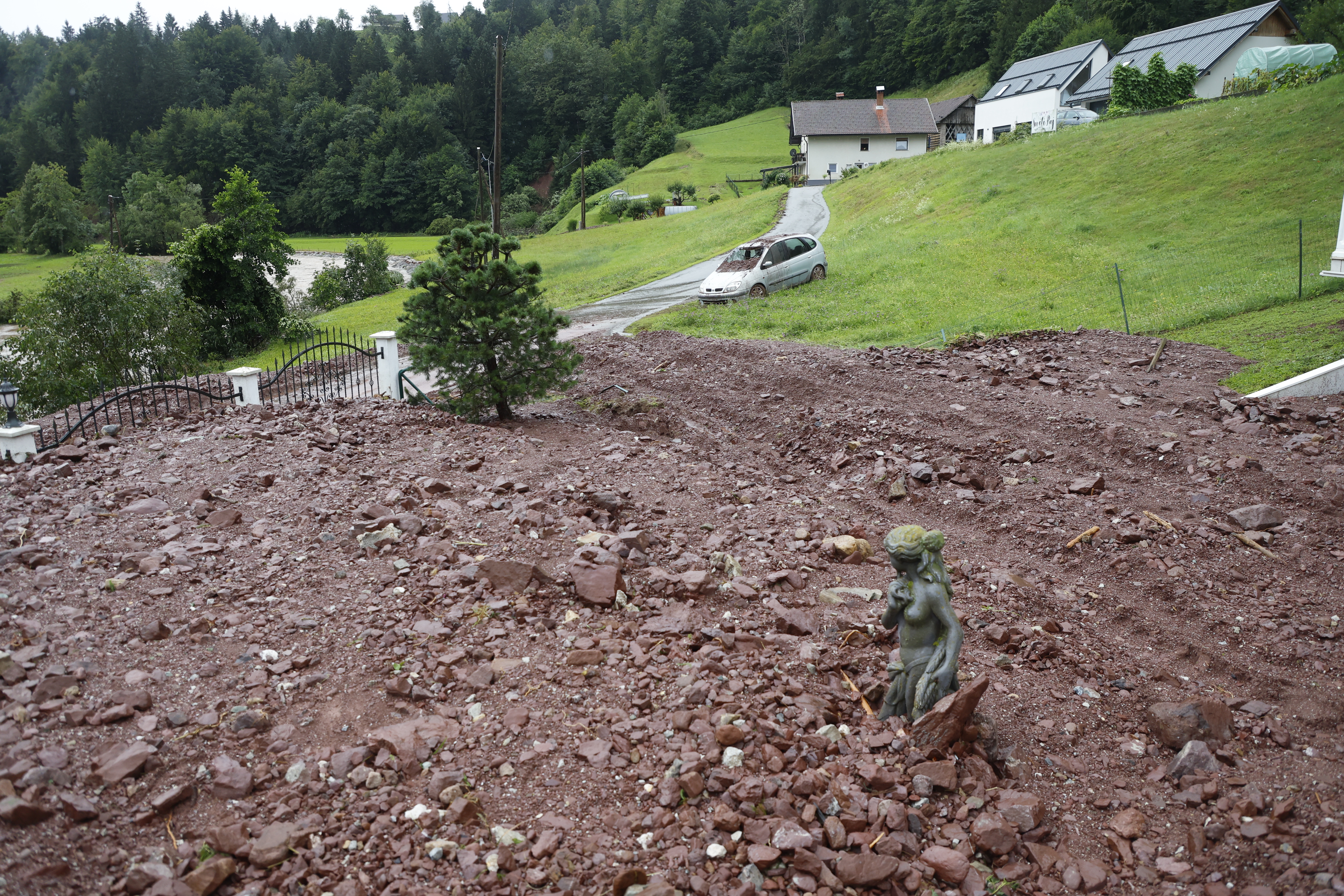 Poplave v Žireh (Borut Živulović /BOBO)