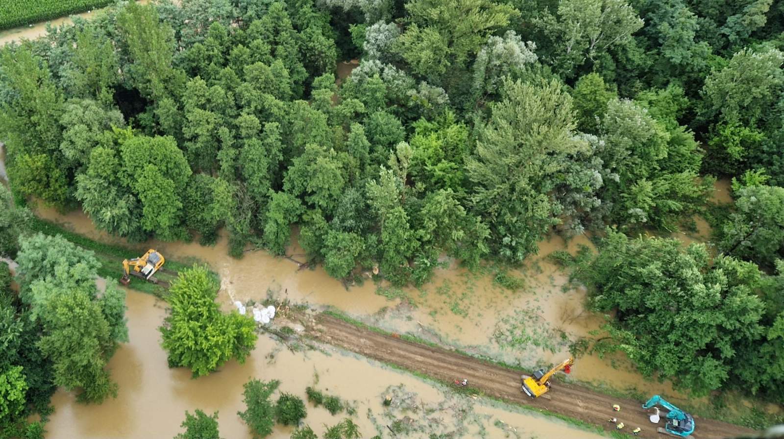 nasip, Mura, Slovenska vojska, helikopter
