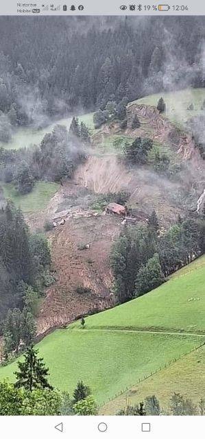 poplave 2023, Luče, plaz