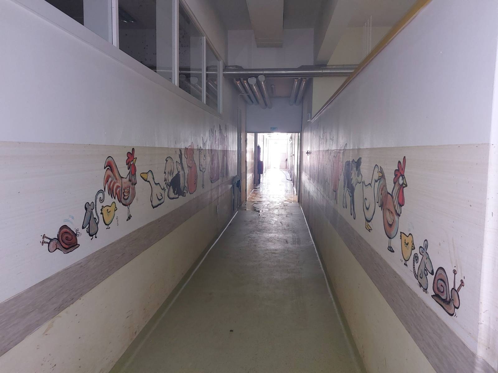 Vrtec v Mengšu nekaj dni po uničujočih poplavah, avgust 2023. Foto: N1