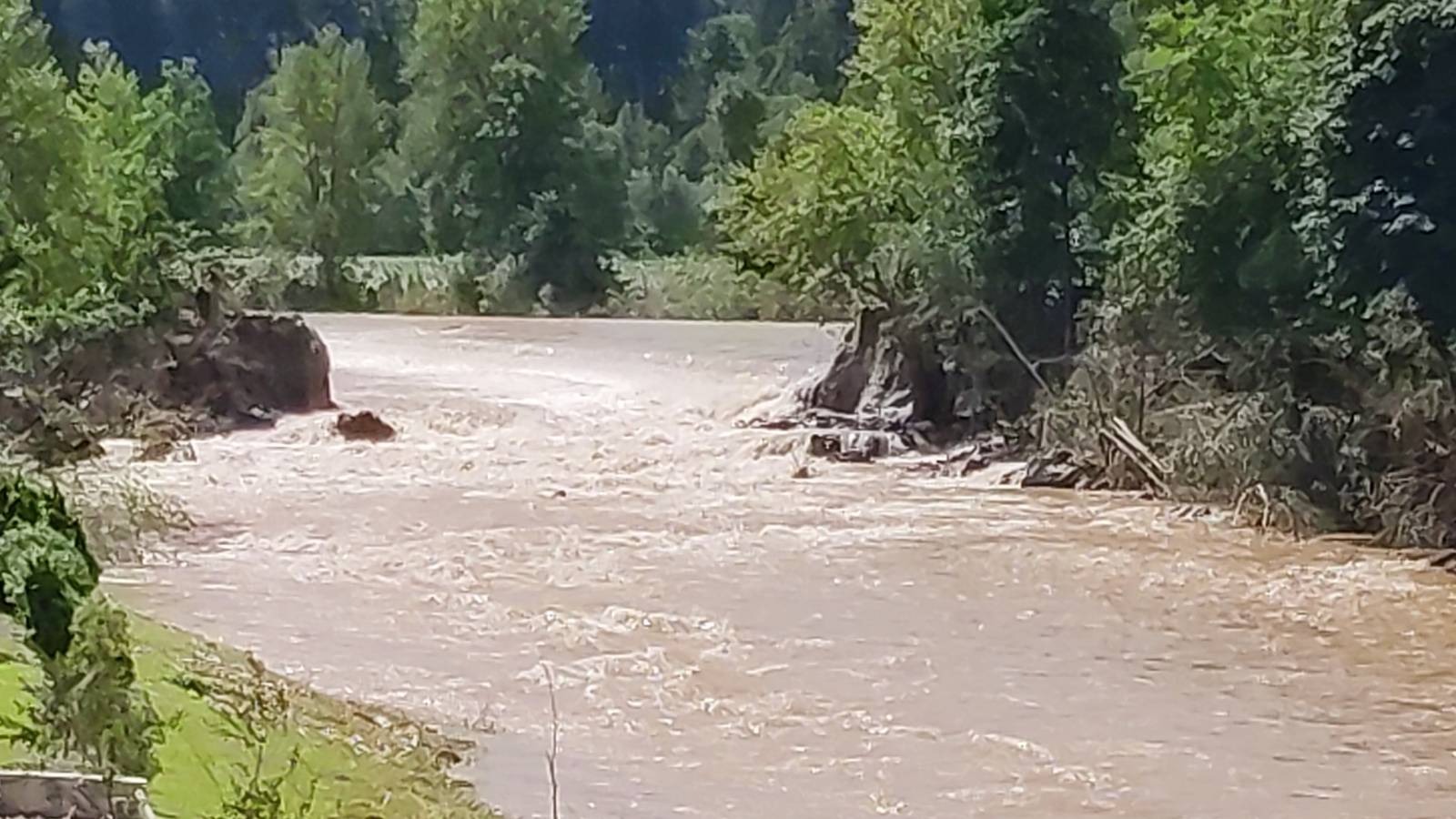 Hudičeva brv, ujma, poplave, Škofja Loka