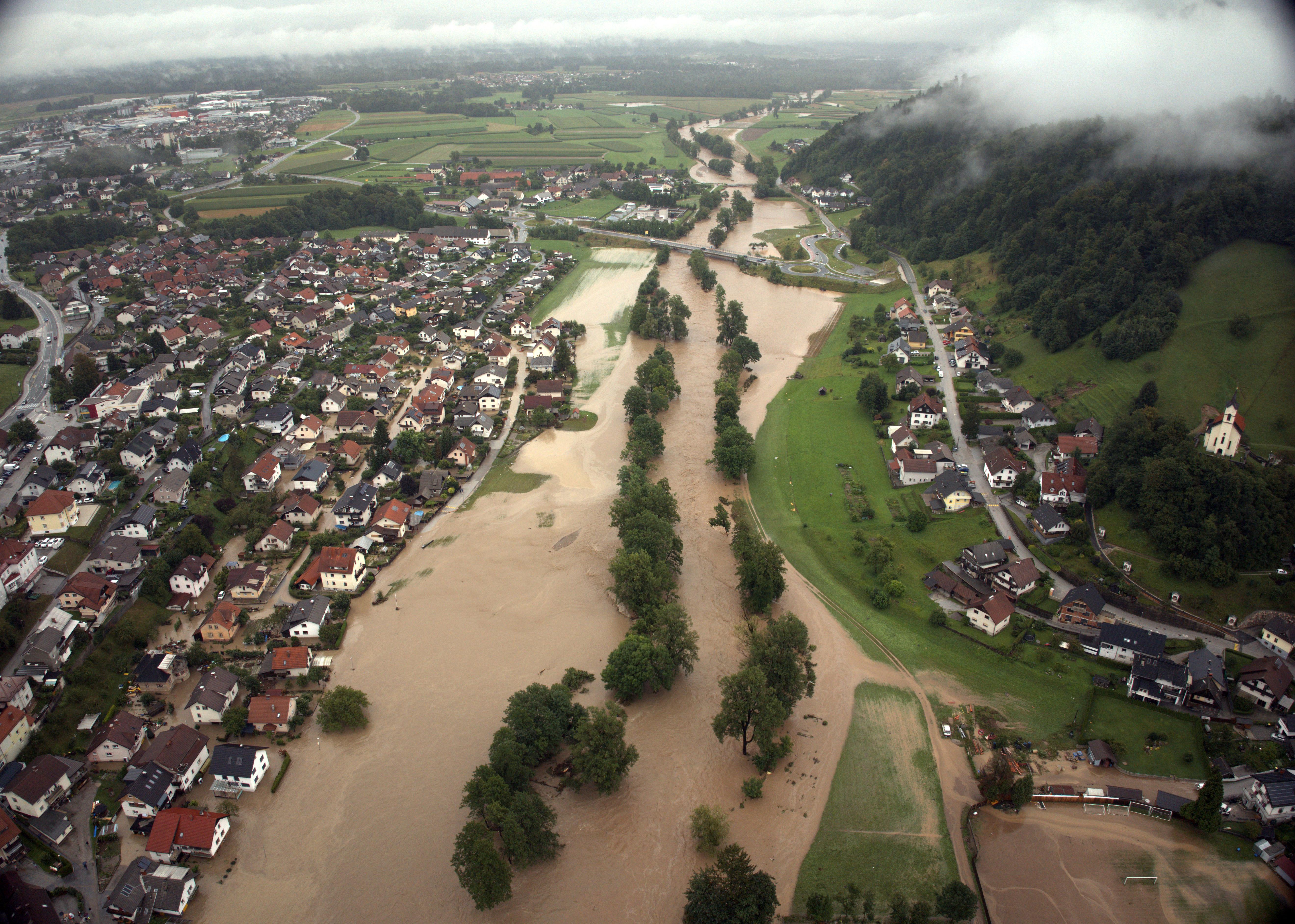 Poplave v Škofji Loki (LegitFilms / Mitja Legat)