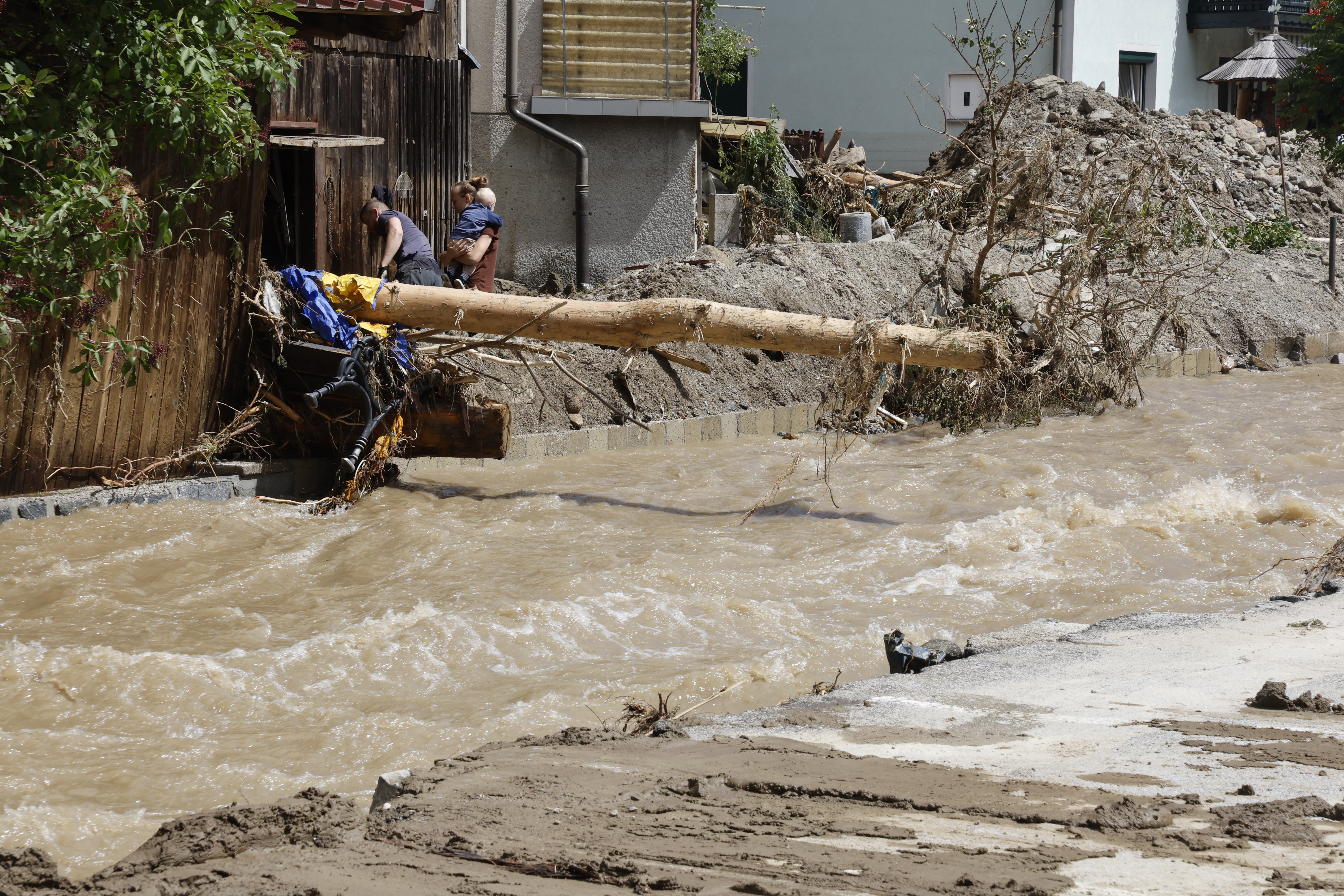 sanacija, poplave, ujma, črna na koroškem, koroška