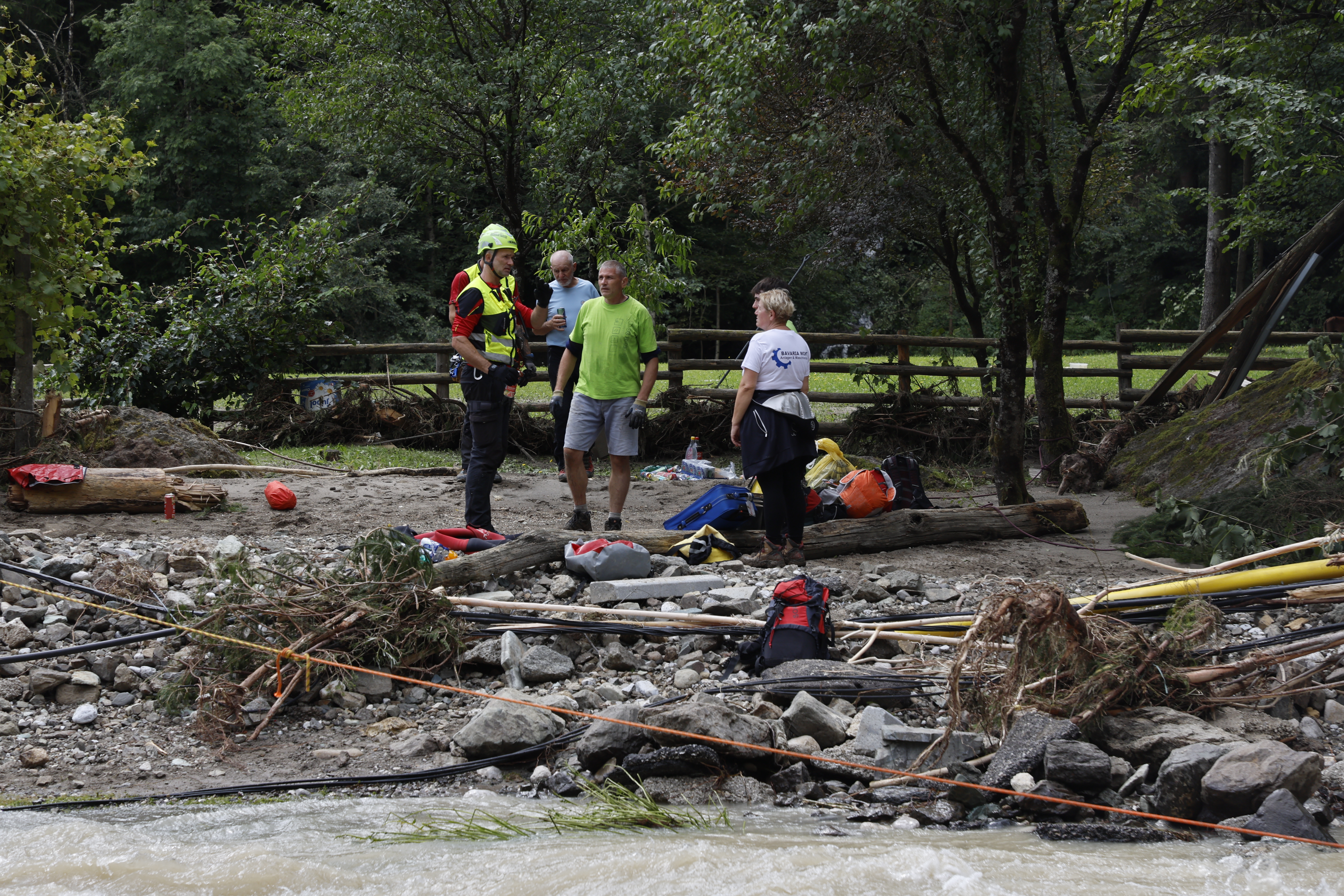 poplave, občina Luče, naselje Raduha, sanacija, Zgornja Savinjska dolina, neurje, reka, plaz