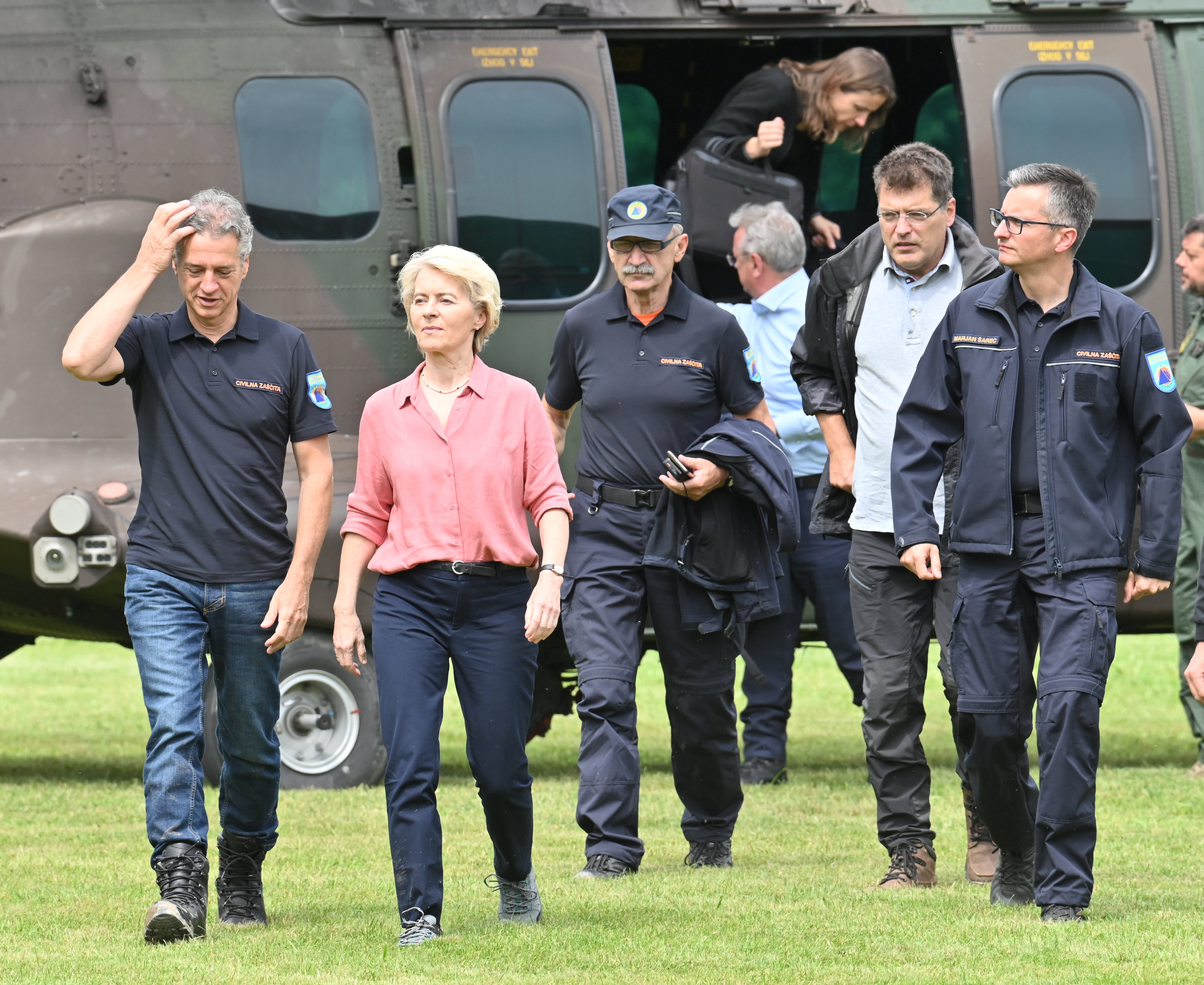helikopter, Ursula von der Leyen, Robert Golob