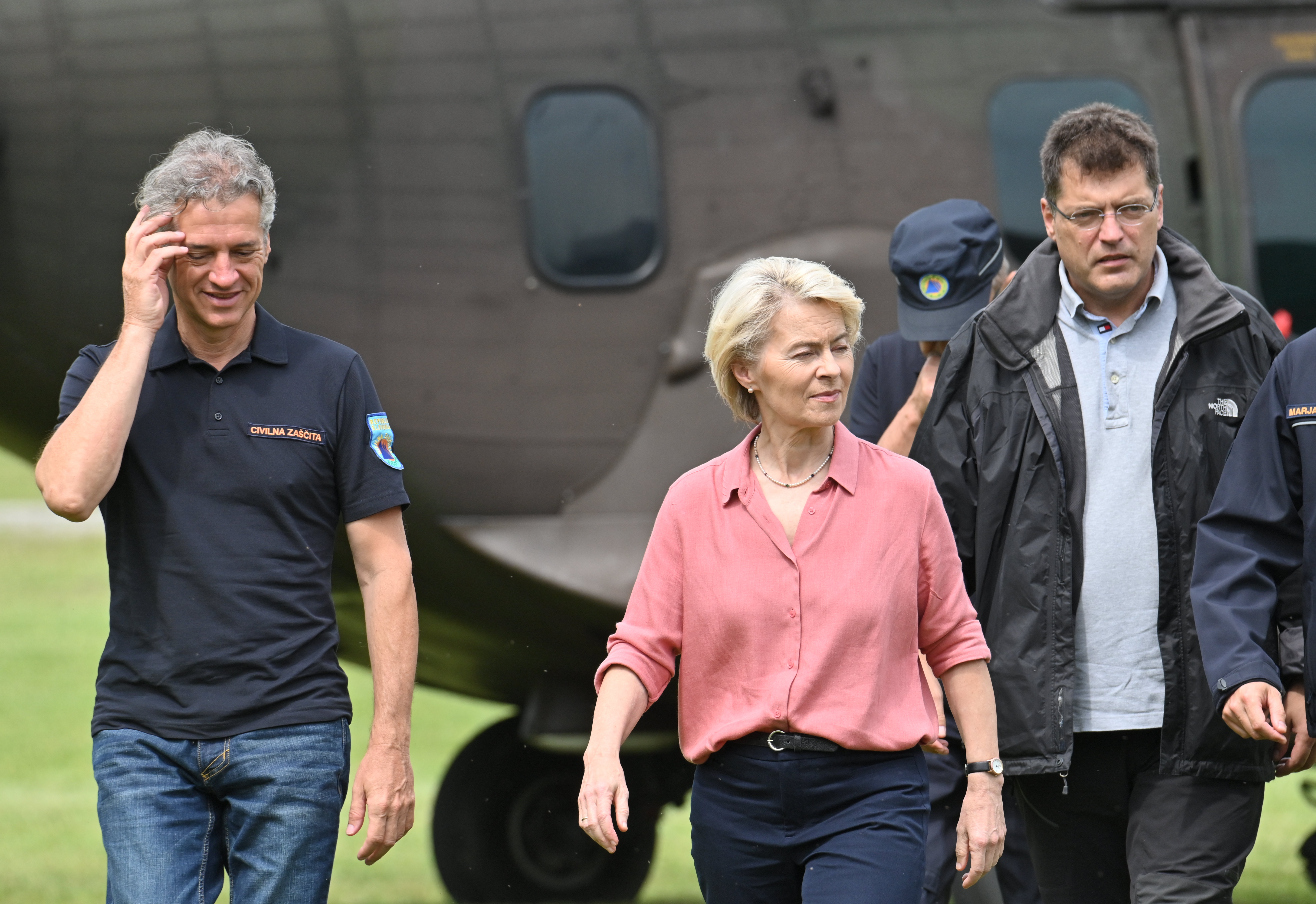 helikopter, Ursula von der Leyen, Robert Golob