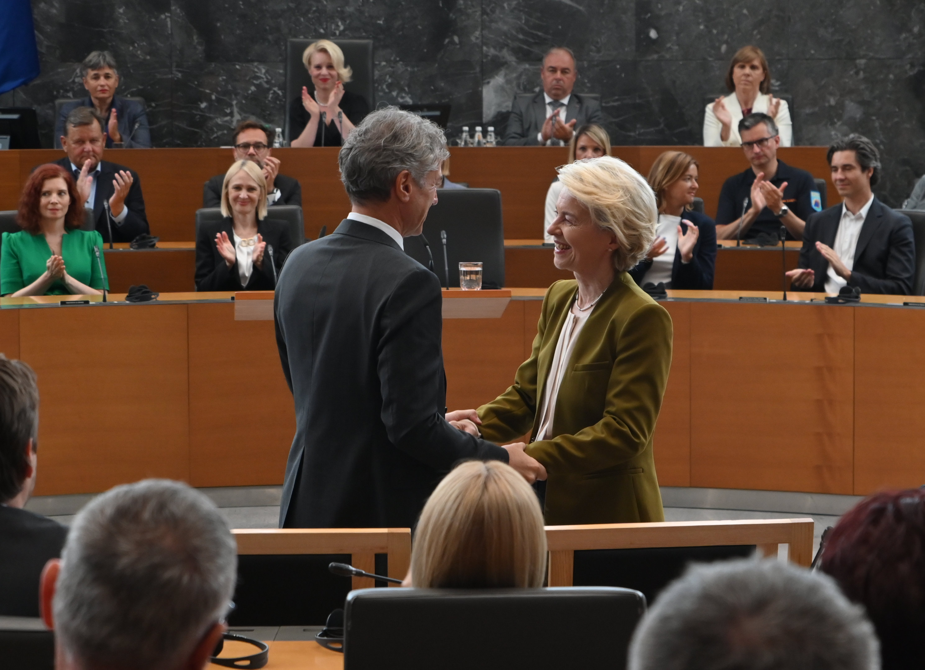Ursula von der Leyen, državni zbor, von der leyen, predsednica evropske komisije, Robert Golob