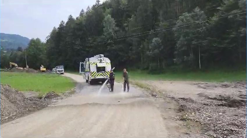 policijski vodni top, Gorenjska, poplave