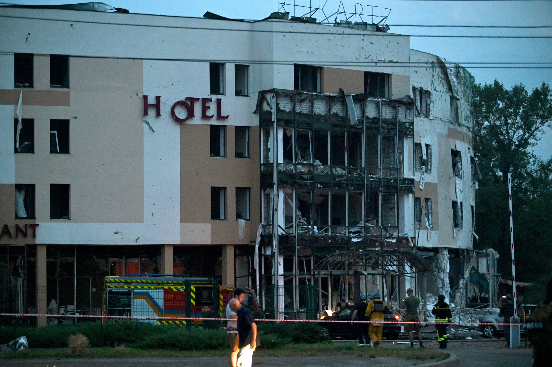 hotel reikartz, zaporožje, ukrajina, ruski napad