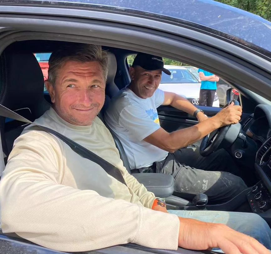 Borut Pahor, Janez Janša, Luče, sanacija poplav