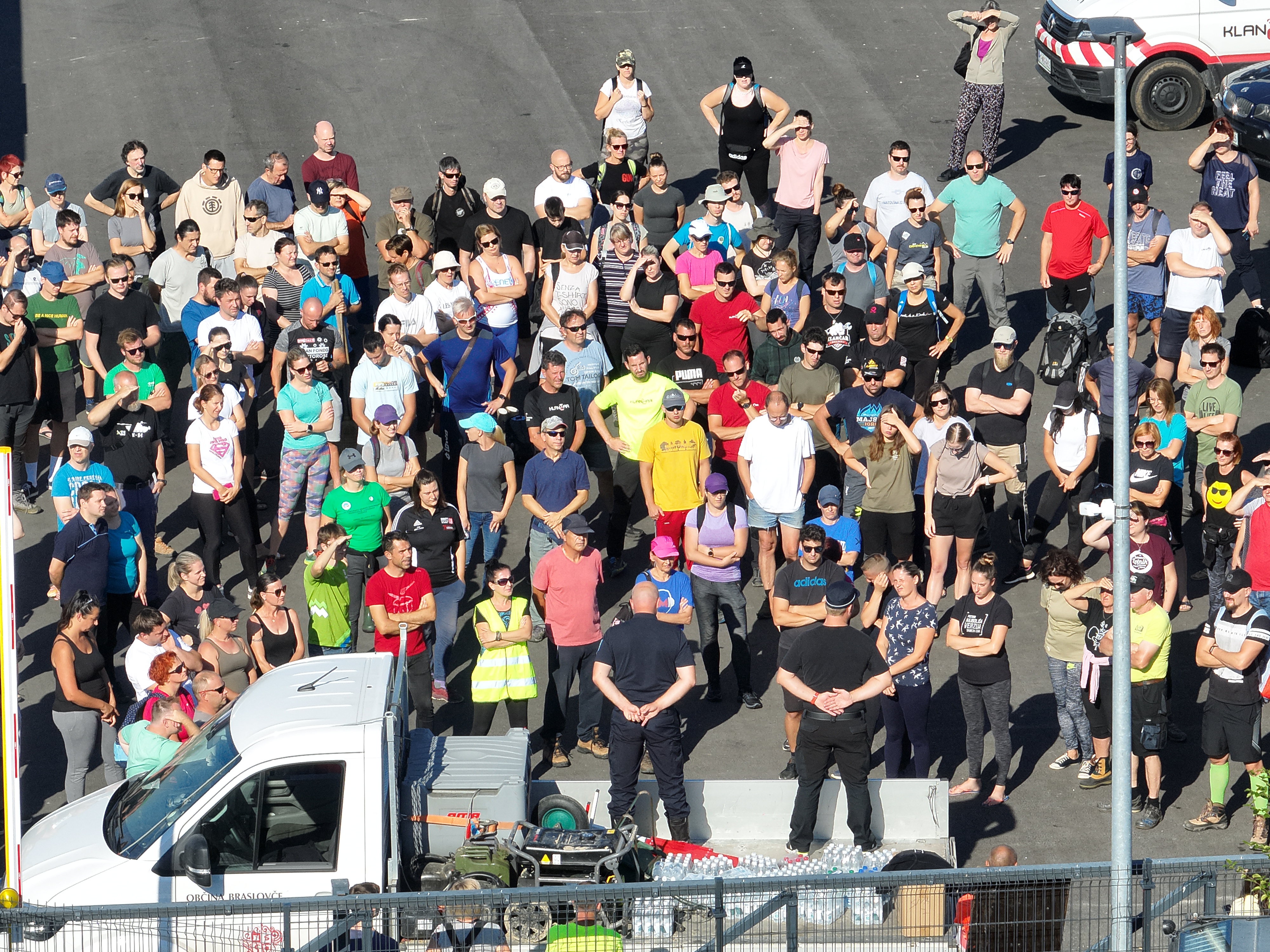 Zbiranje prostovoljcev na dan solidarnosti v Braslovčah (foto: Civilna zaščita Braslovče)