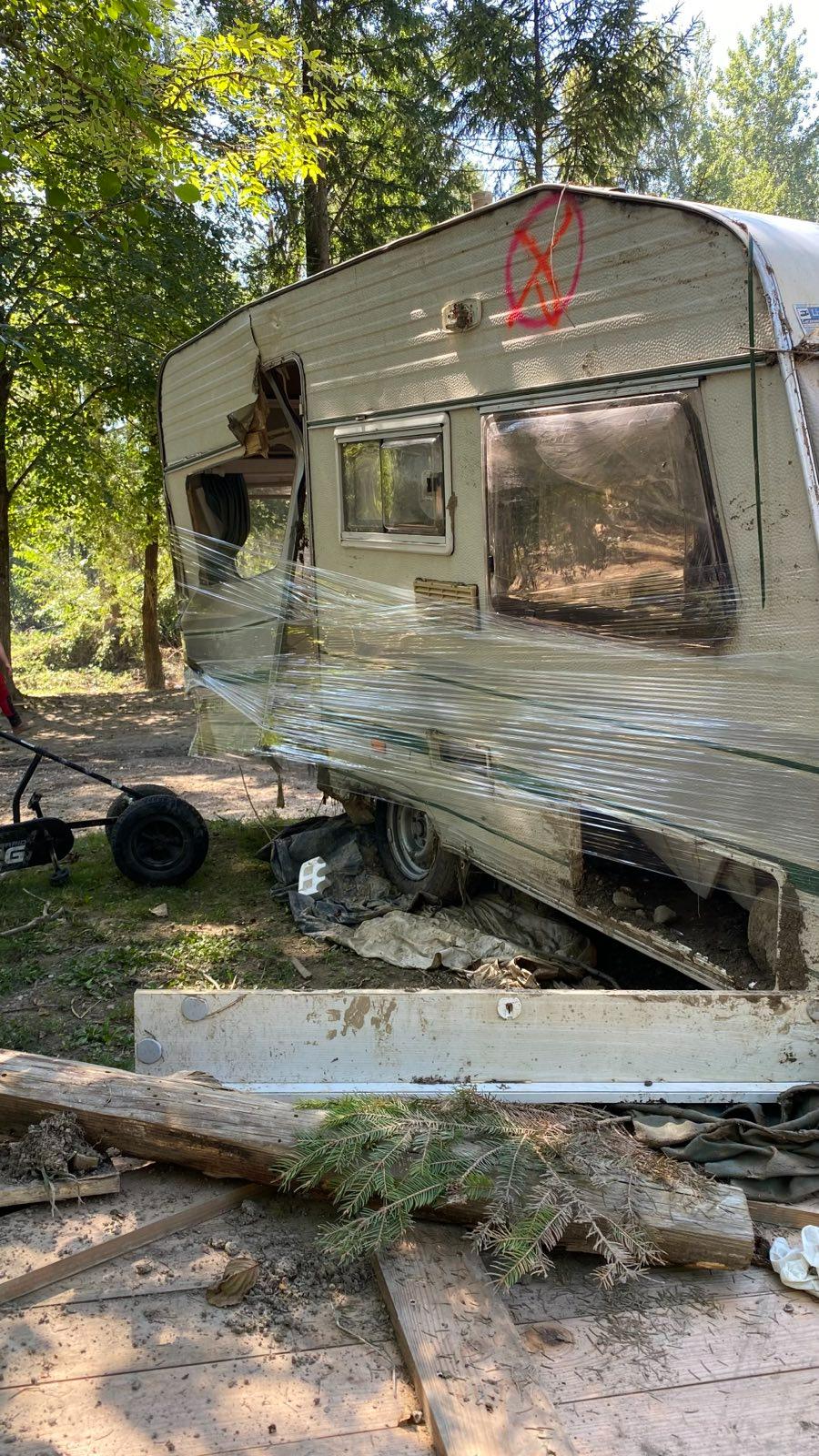 Dan solidarnosti, posledice poplav v Kampu Menina (Foto: Jan Gregorc/N1)