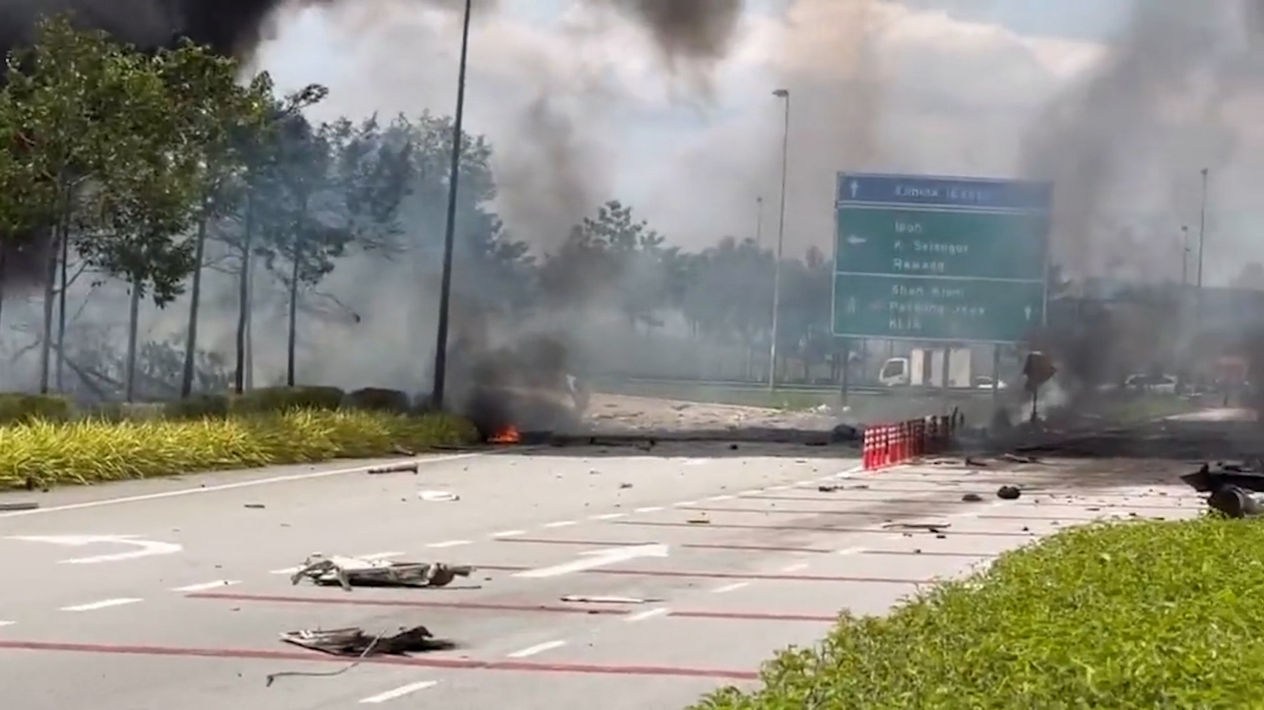 Private jet crashes killing 10 while flying from luxury holiday island in Malaysia