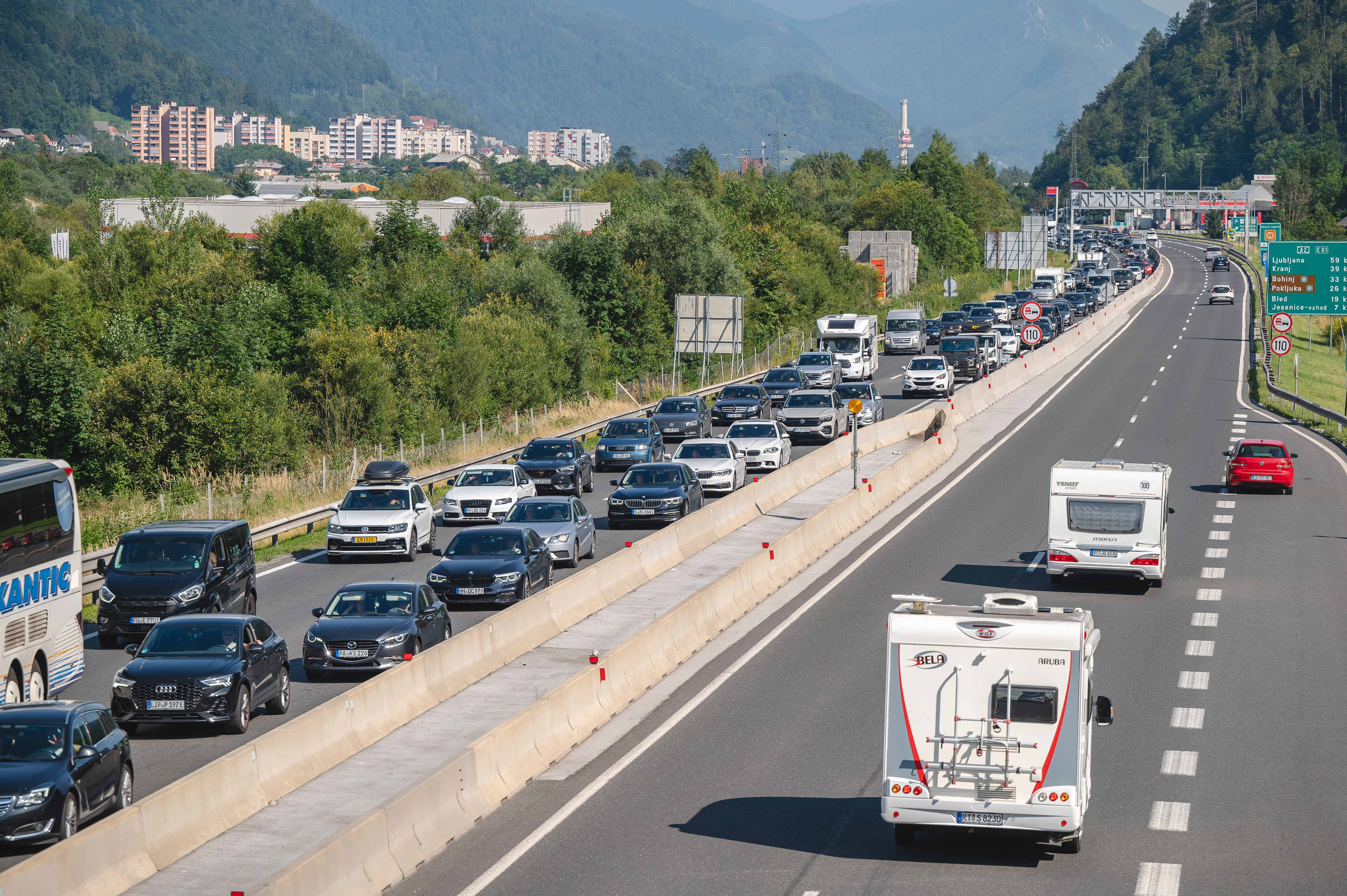 zastoj, Avstrija, zastoji, Karavanke