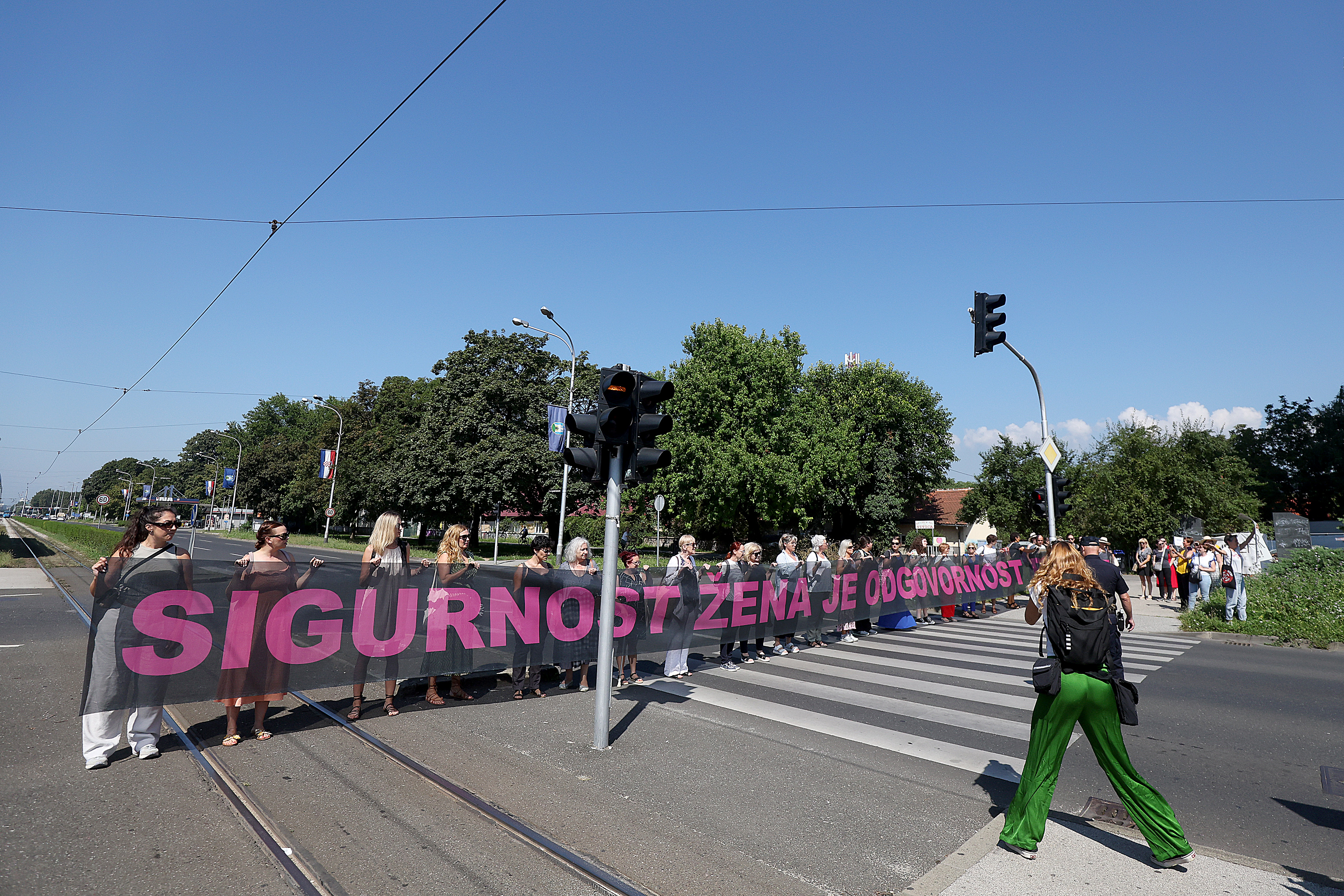 Protest v Zagrebu (Foto: Goran Stanzl/PIXSELL/BOBO)