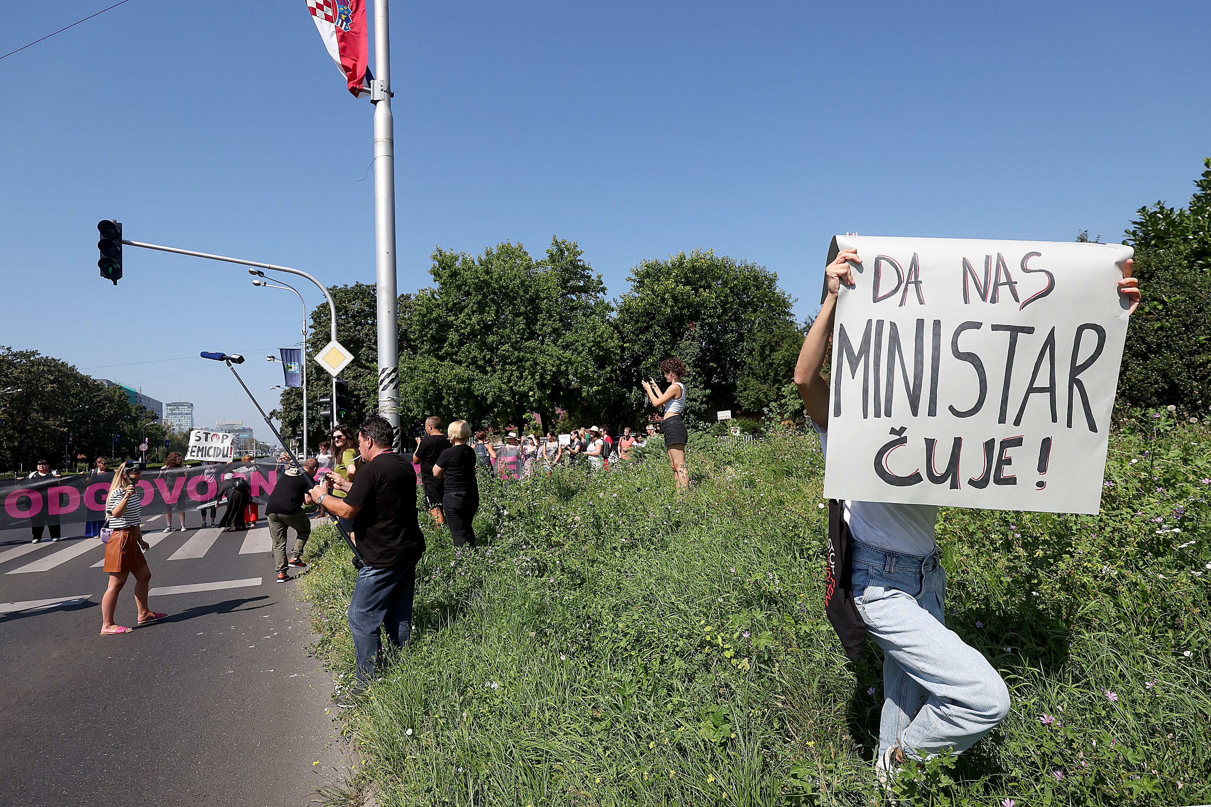 Protest v Zagrebu (Foto: Goran Stanzl/PIXSELL/BOBO)