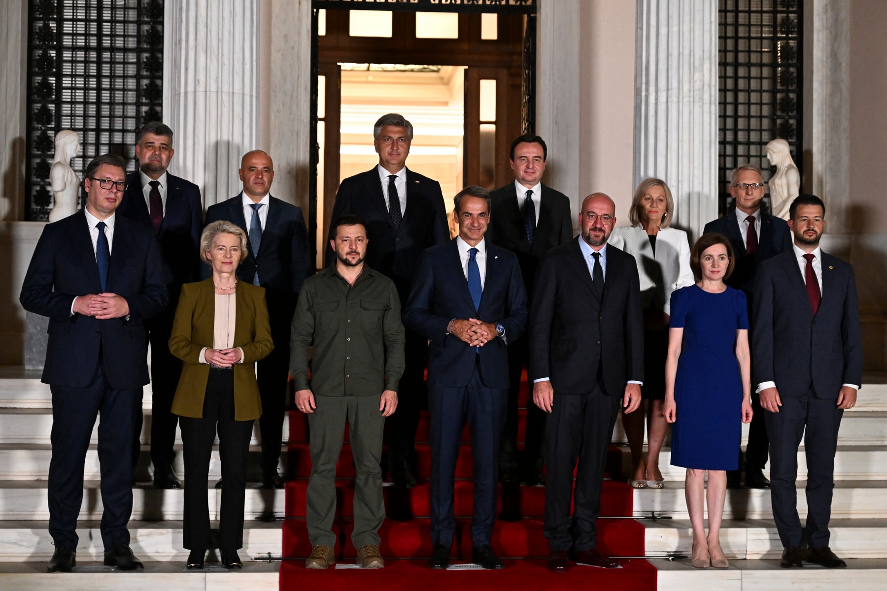 Volodimir Zelenski, Ursula von der Leyen, Aleksandar Vučić