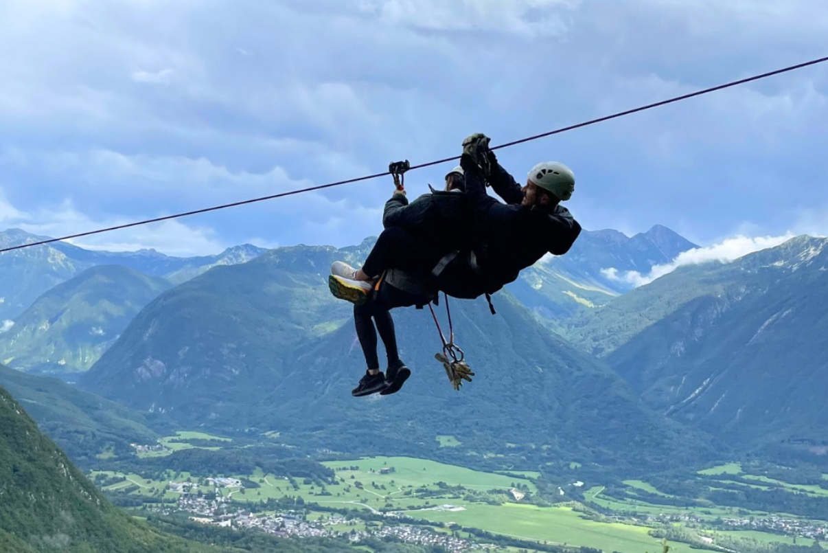 zipline, bovec