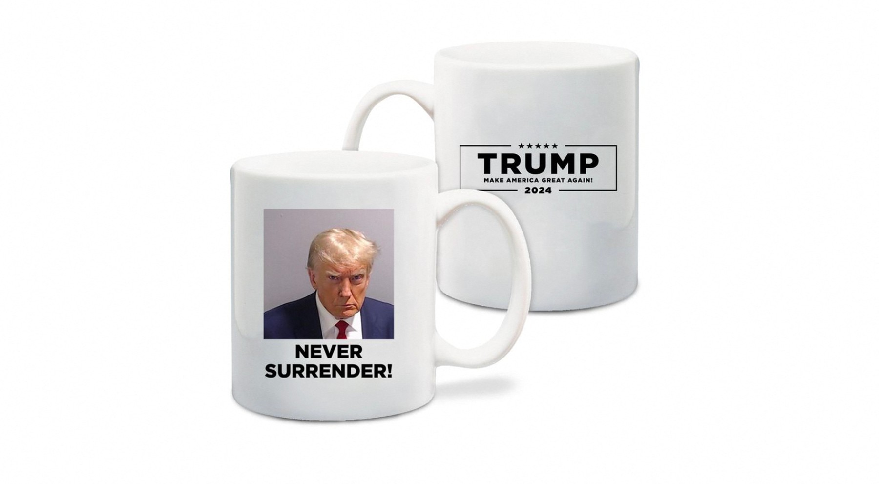 Donald Trump, zaporniška fotografija, merch