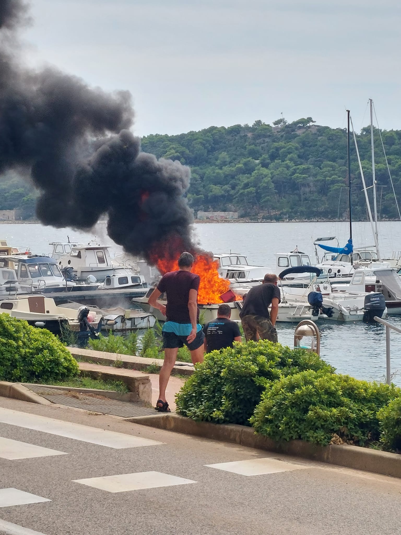 požar, mali lošinj