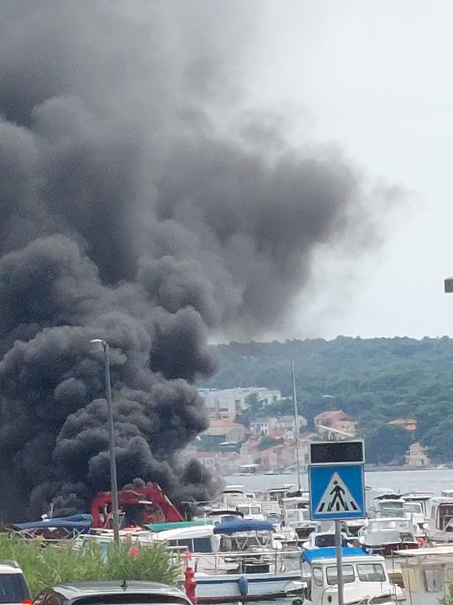 požar, mali lošinj