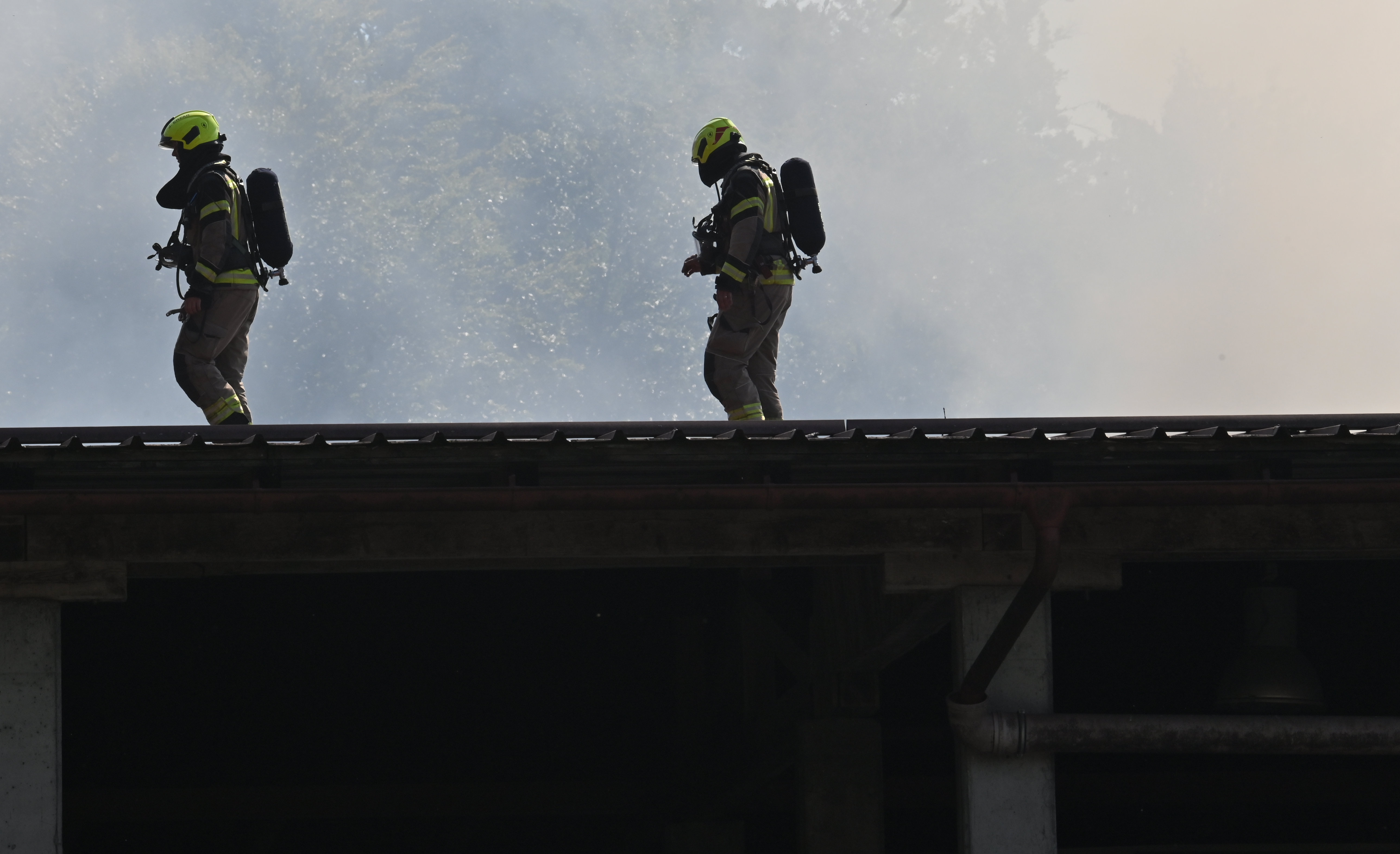 požar, kmetija, medvode, gasilci,